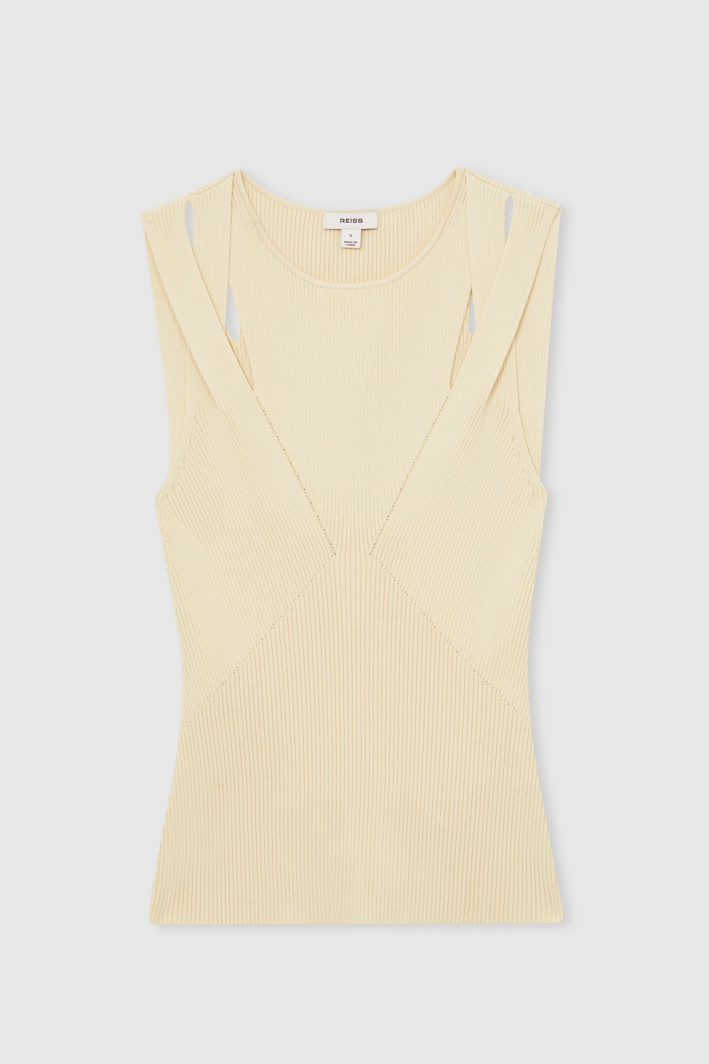 CUT OUT VEST CREAM 4