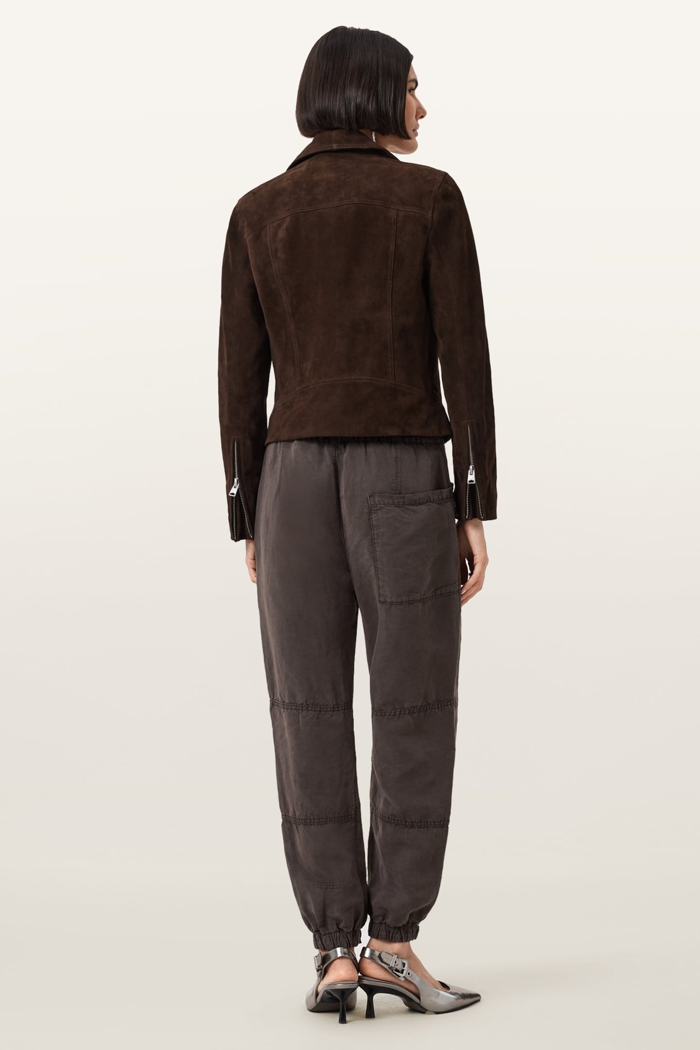 VAL TENCEL TROUSER DARK BROWN 2