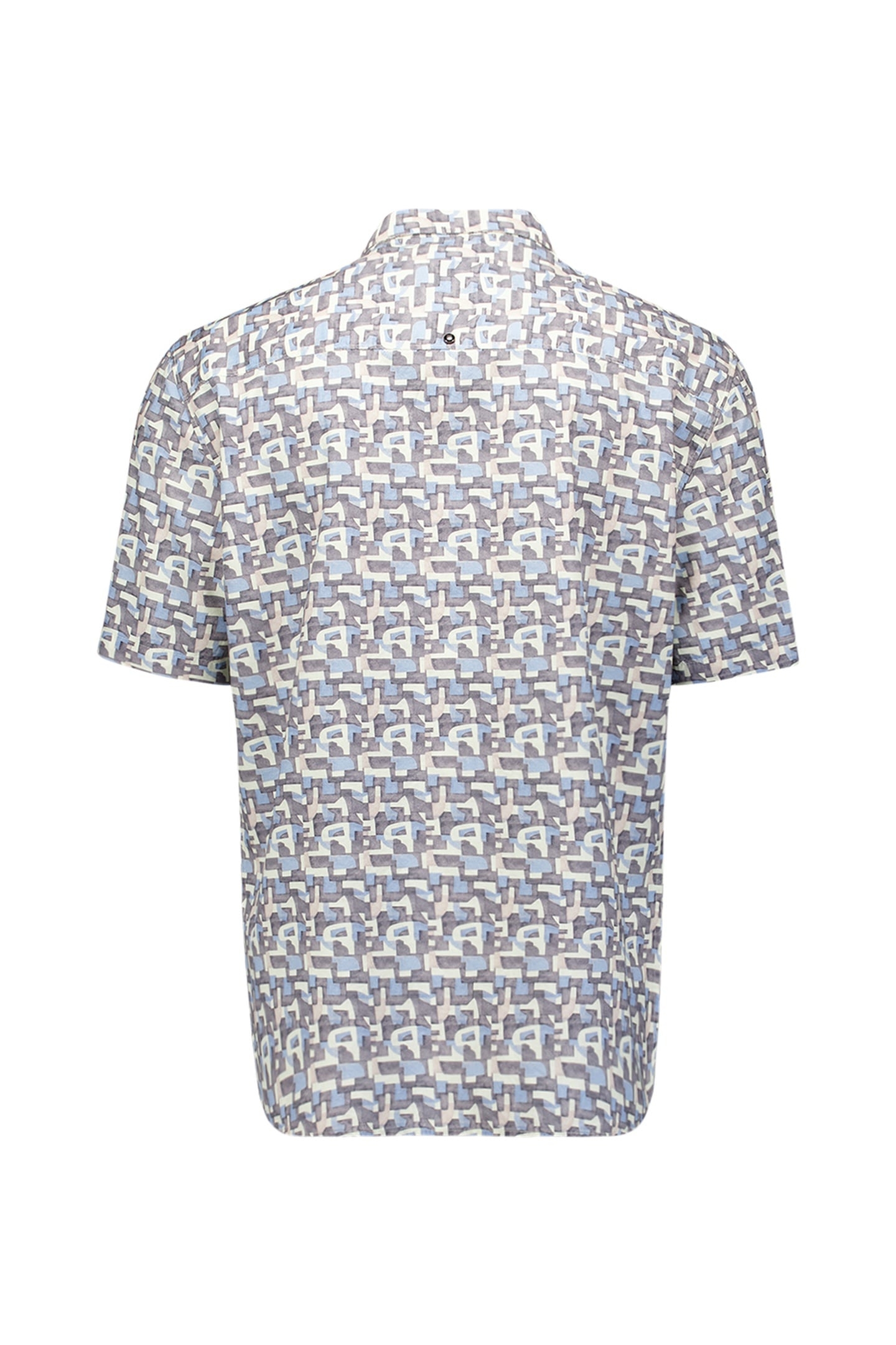 SHIRT SHORT SLEEVE ALLOVER PRINTED DARK STEEL 5