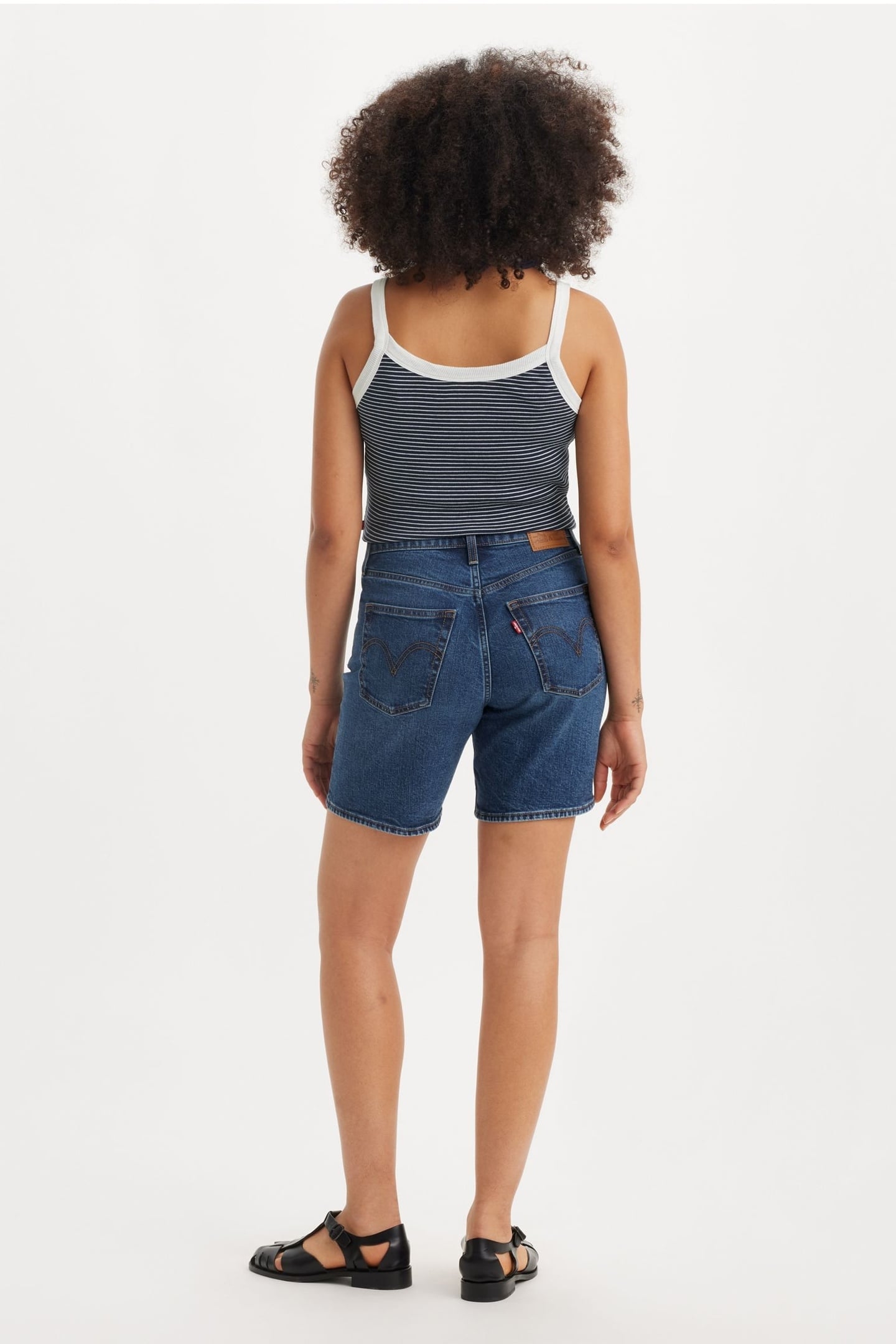 RIBCAGE BERMUDA SHORTS BLUE 4