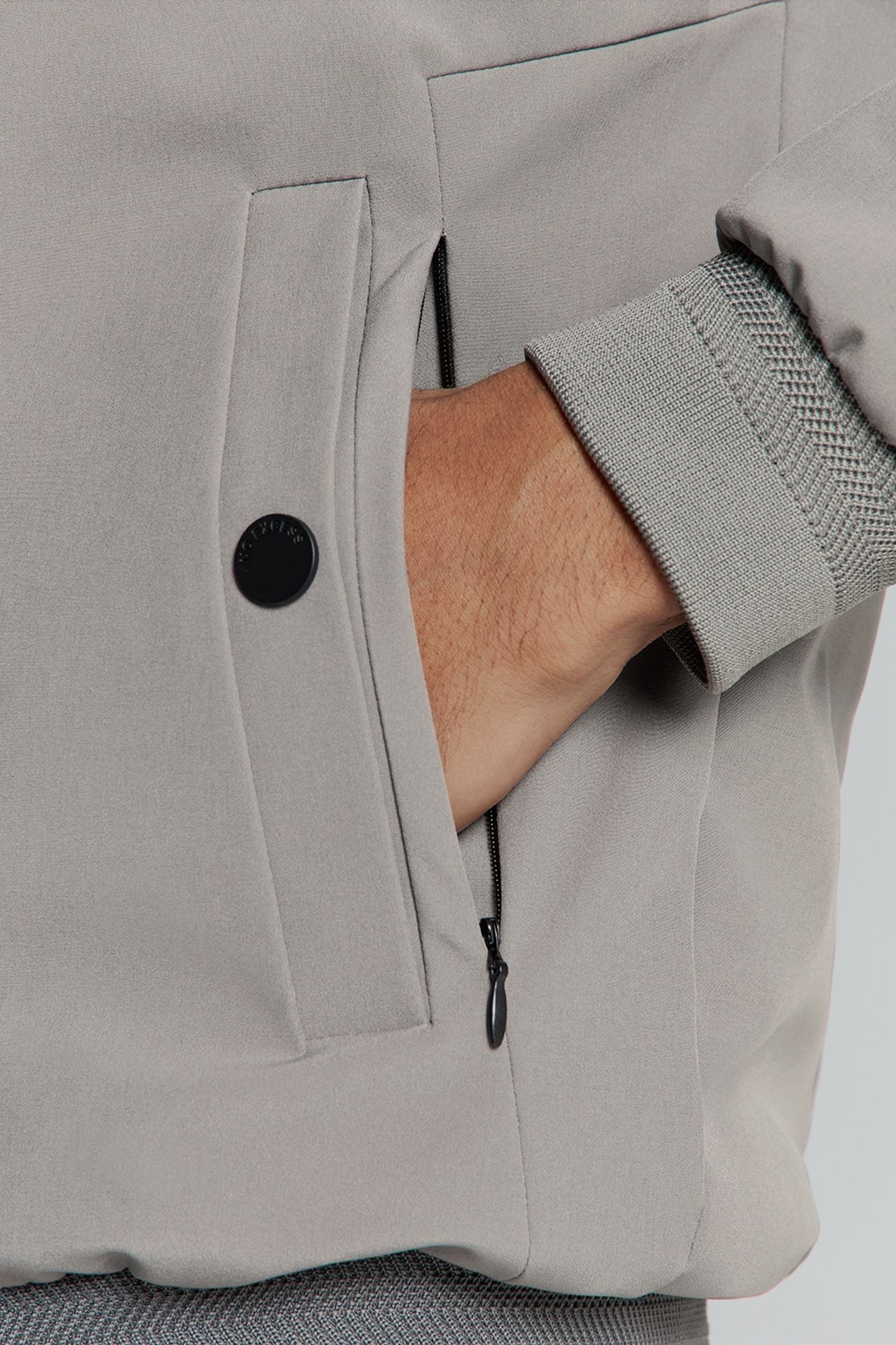 JACKET SHORT FIT CLEAN SOFT MID GREY 6