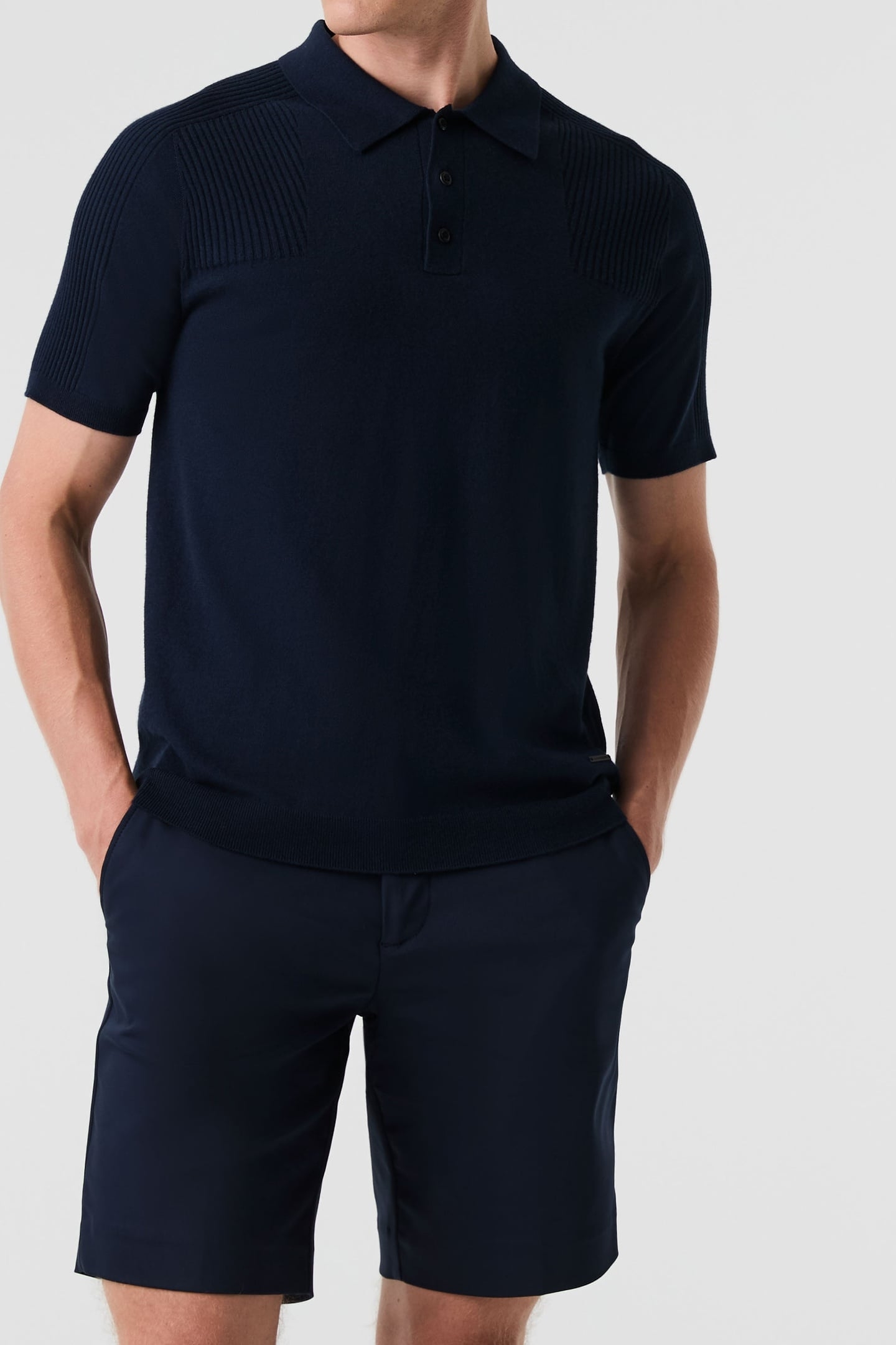 FOTOL V1.Y9.01 FLAT-KNIT-SHIRT DARK NAVY 1