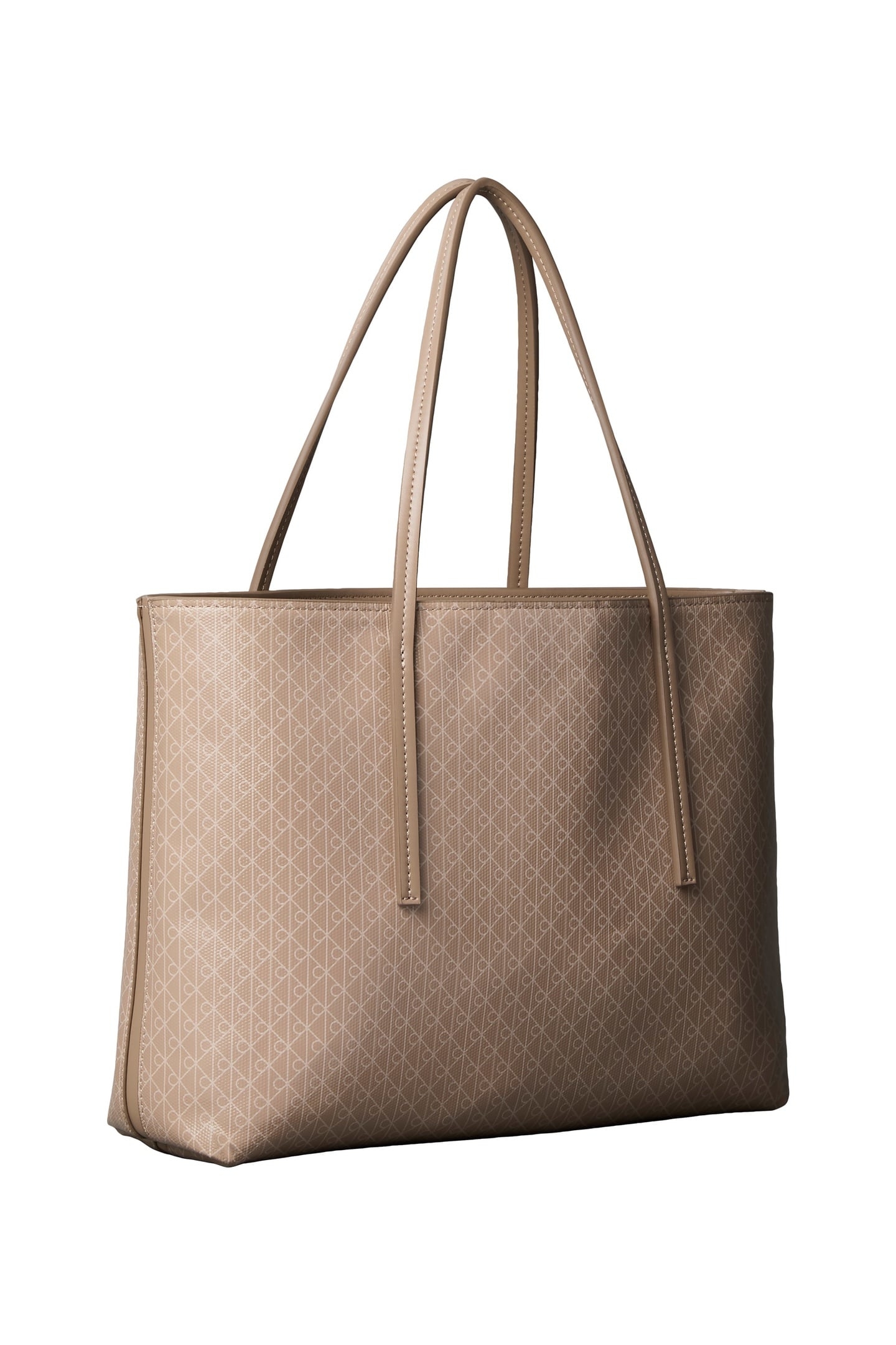 EMBLEM AOP SMALL TOTE BAG DESERT TAUPE 3