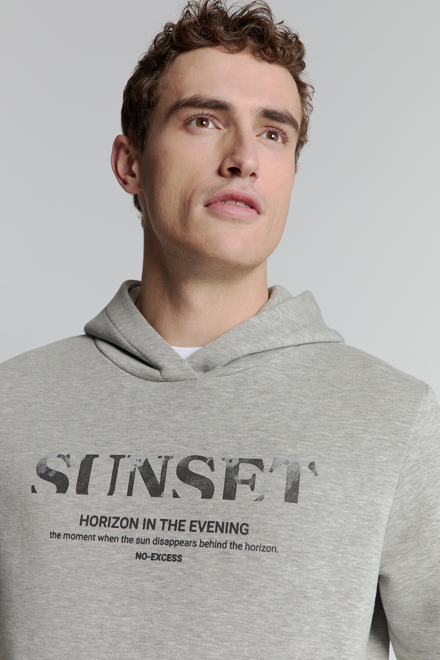 SWEATER HOODED GREY MELANGE 7