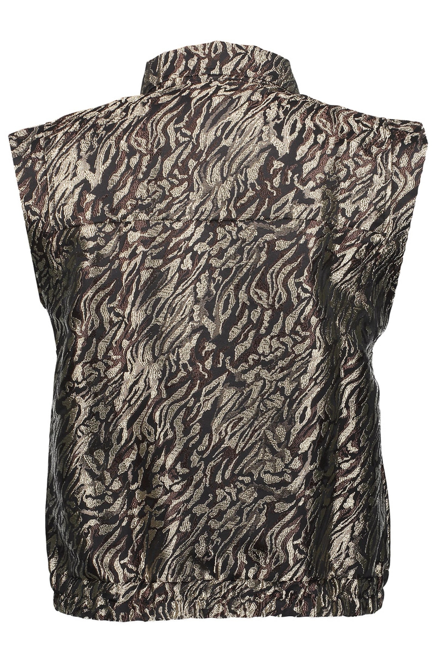 GILET ANIMAL PRINT BLACK/BROWN 2