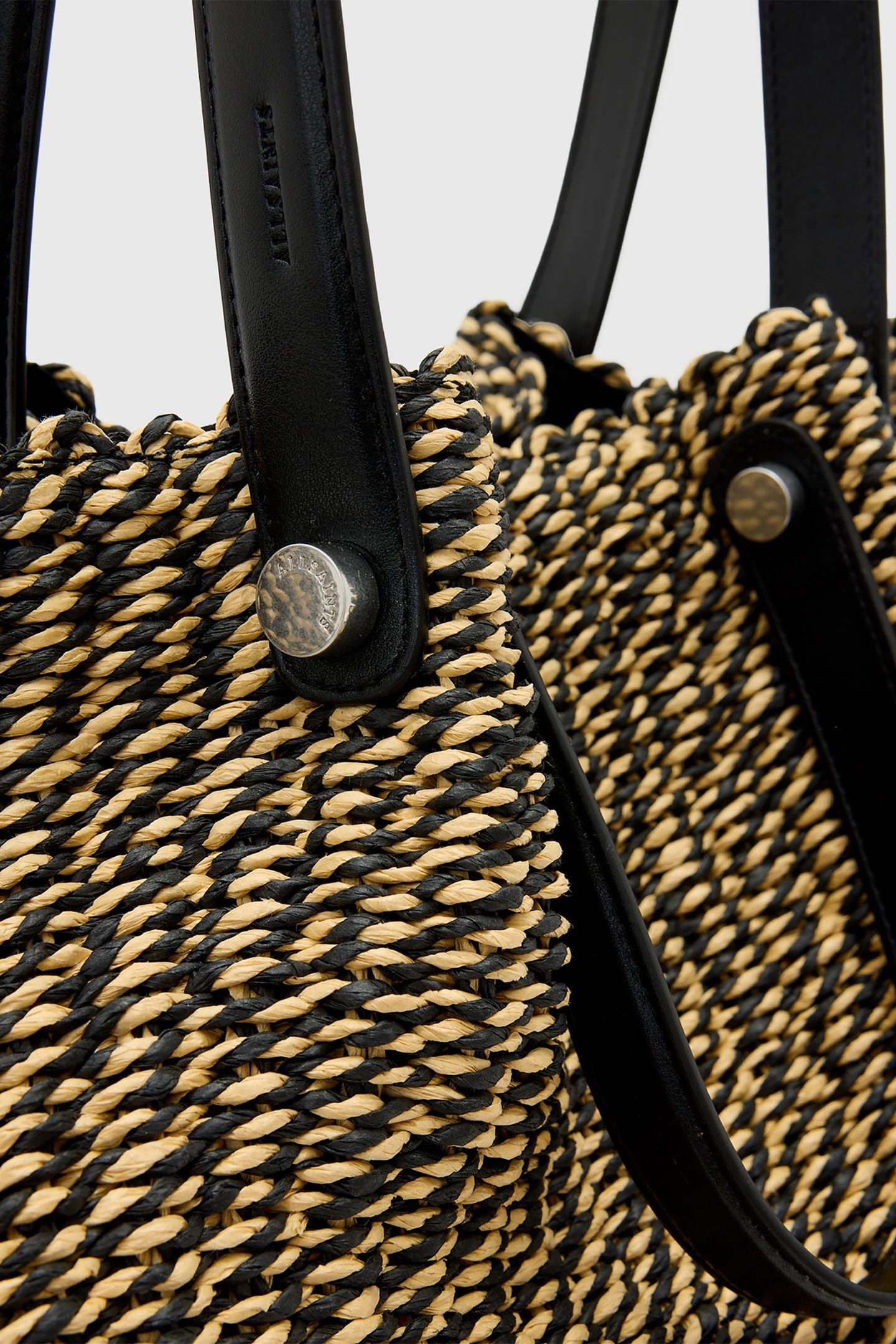 ALLINGTON PAPER TOTE BLACK/NATURAL 7