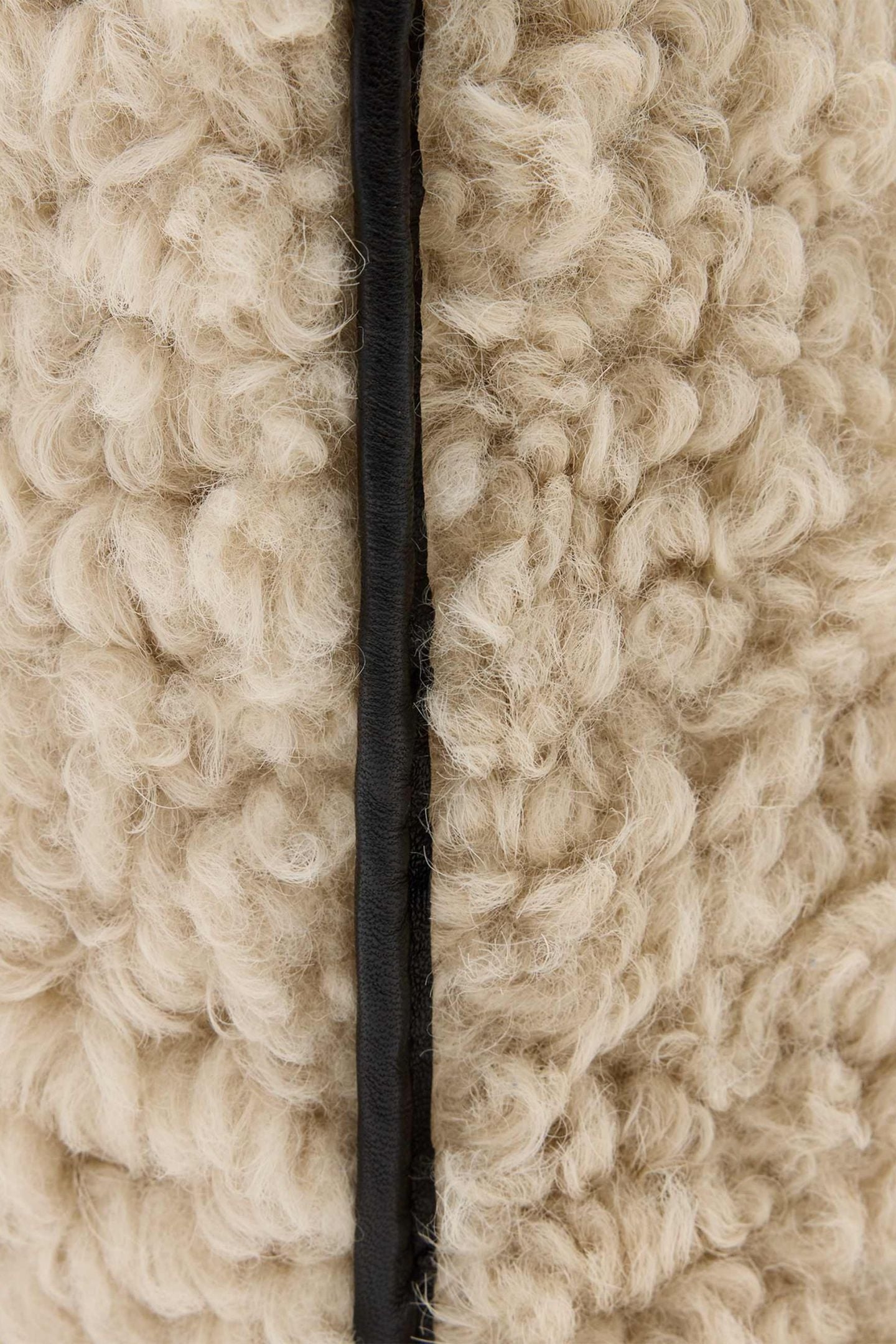 ARA SHEARLING TOTE NATURAL/BLACK 6