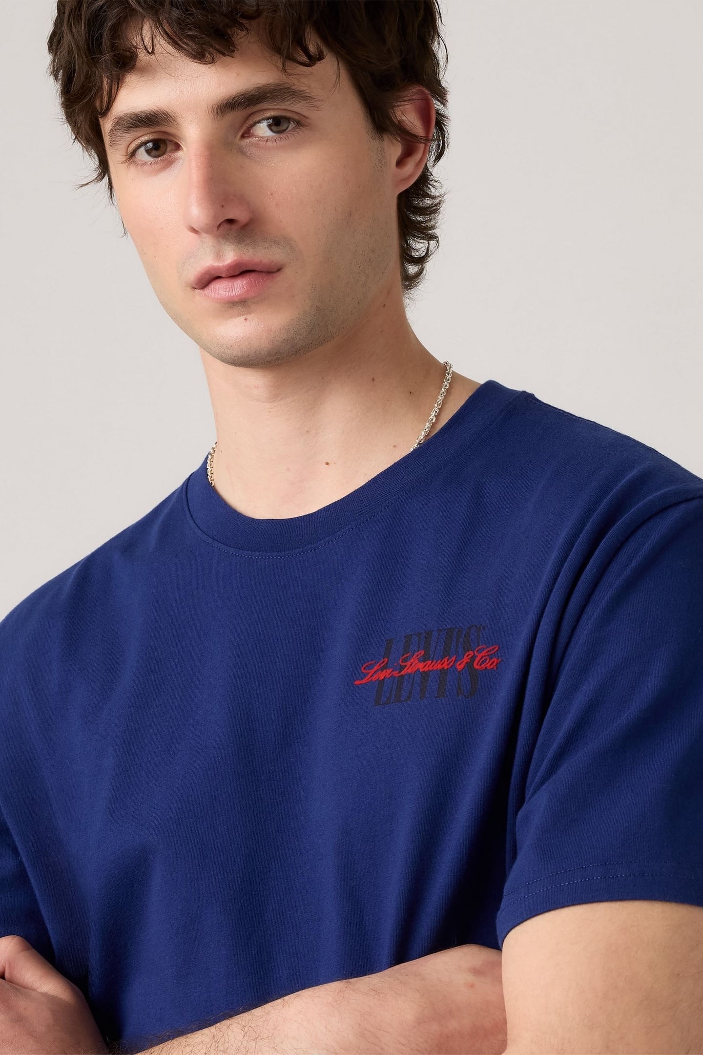 SS RELAXED FIT TEE SERIF BLUE 6