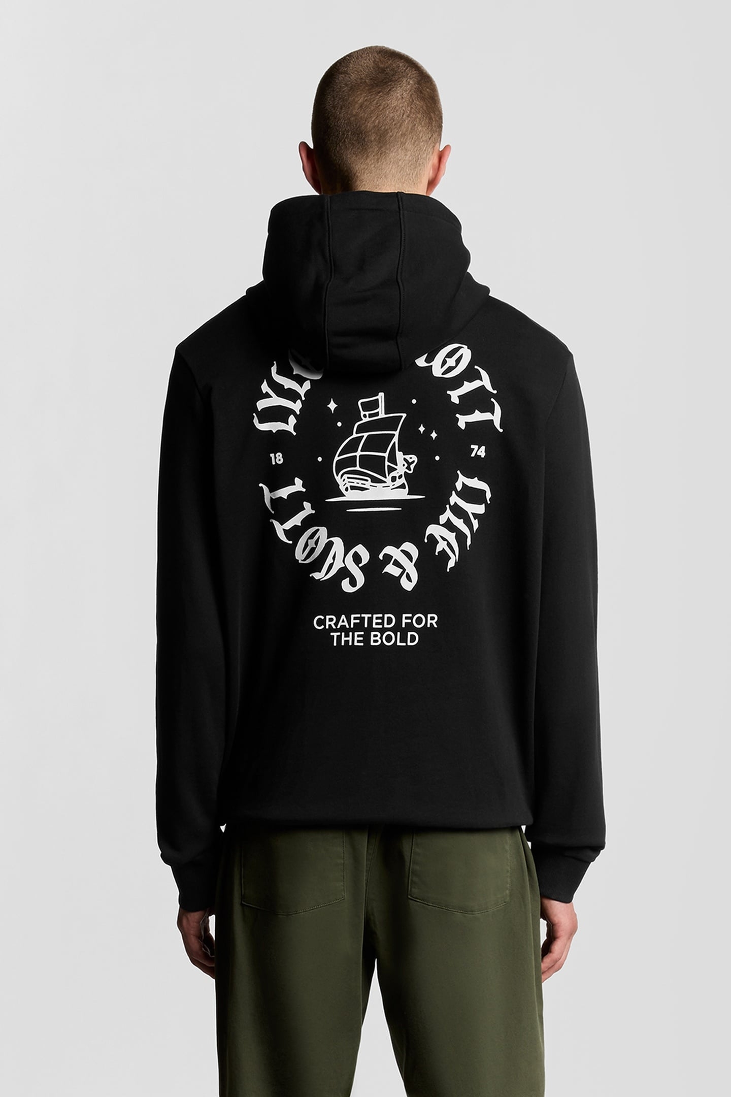 SHIP INSIGNIA GRAPHIC HOODIE JET BLACK 3