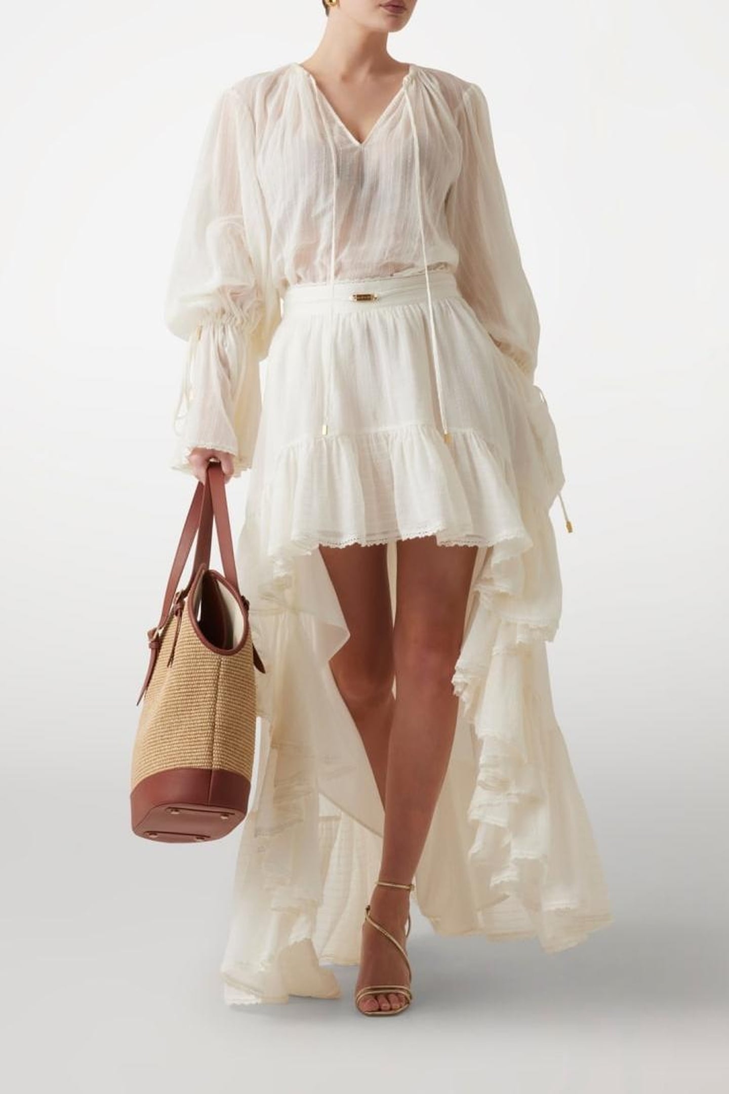 MARCIANO BY GUESS ELSA LONG SKIRT SANDY SHORE 1