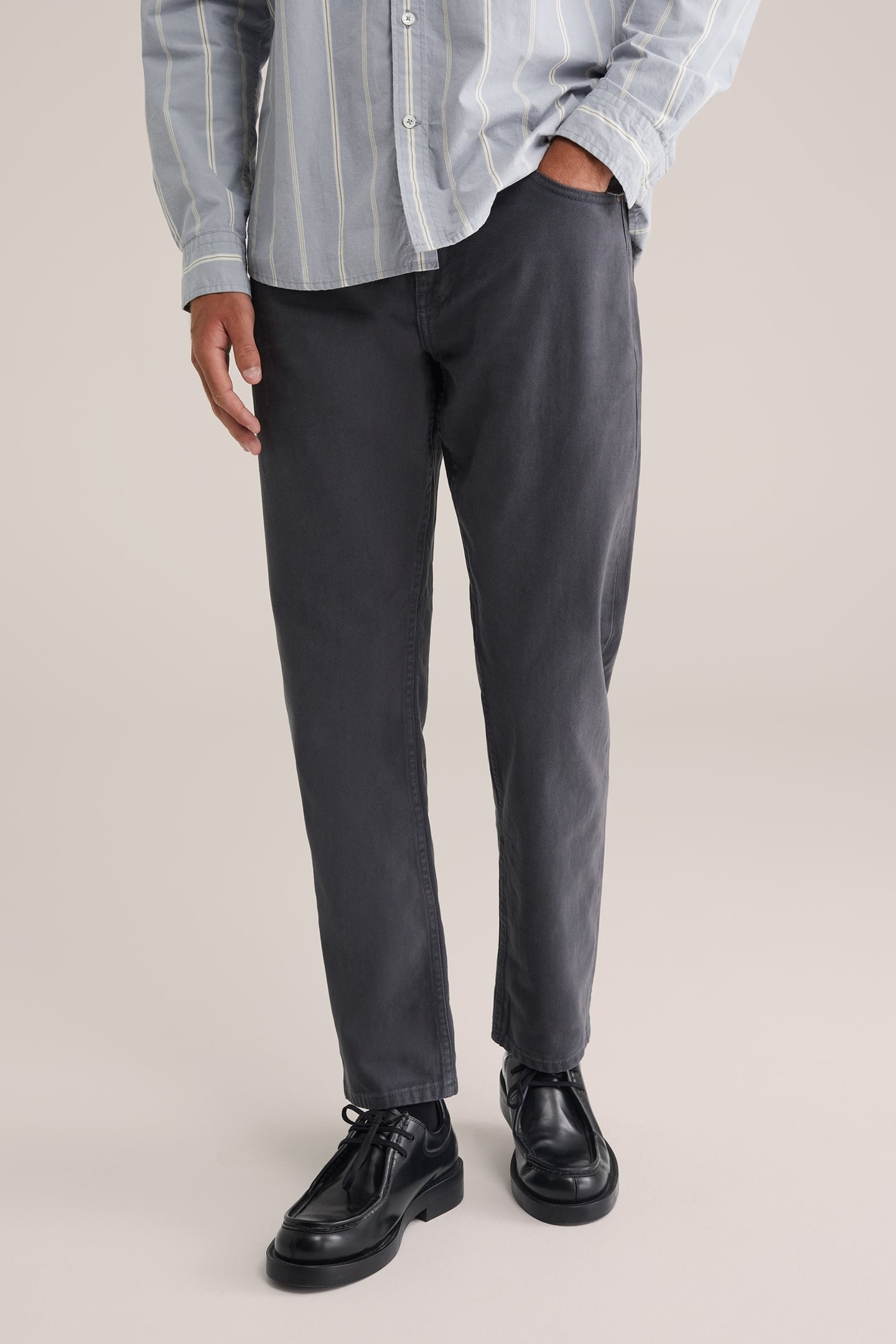 5-POCKET MID WAIST DARK BLUE 1