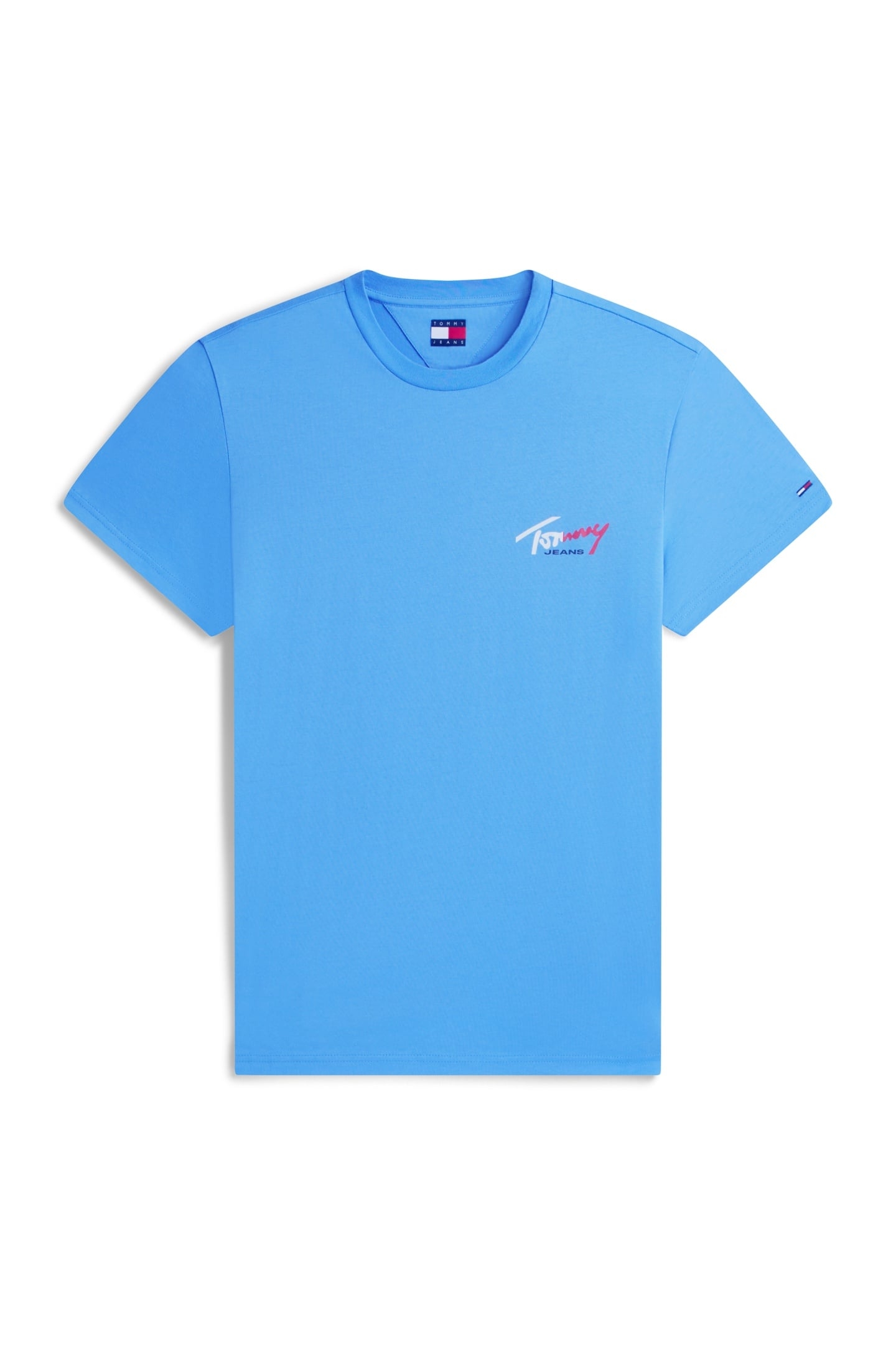 SLIM SIGN CHEST T-SHIRT BLUE TWILIGHT 5