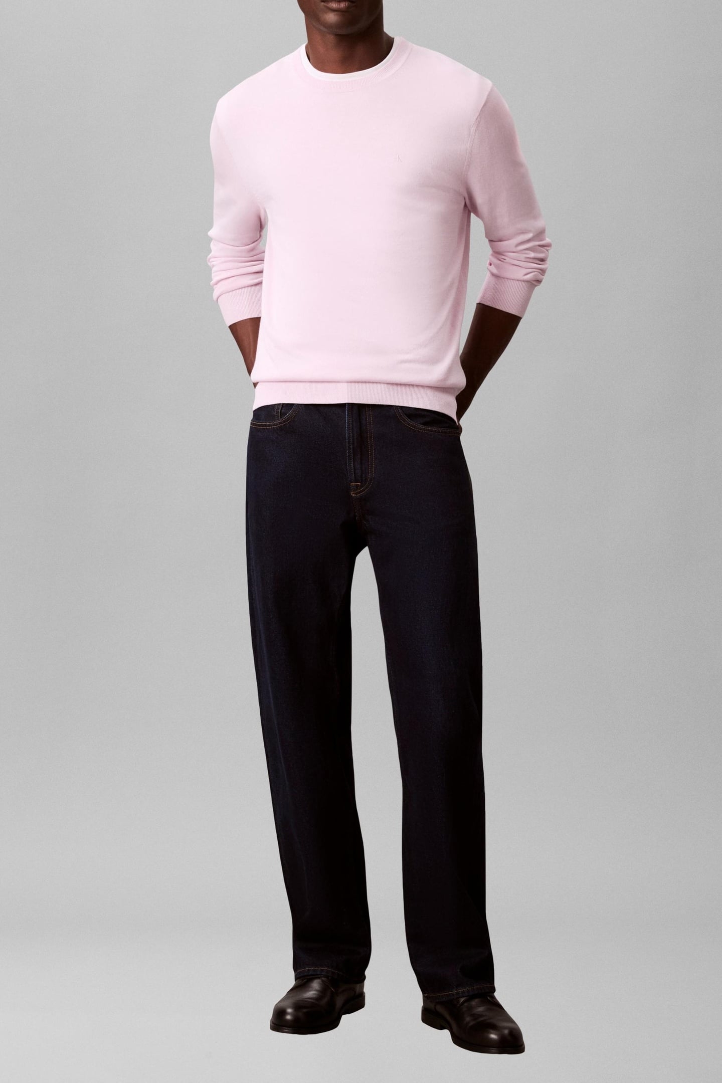 LS SUPIMA COTTON CREWNECK SPRING LILAC 1