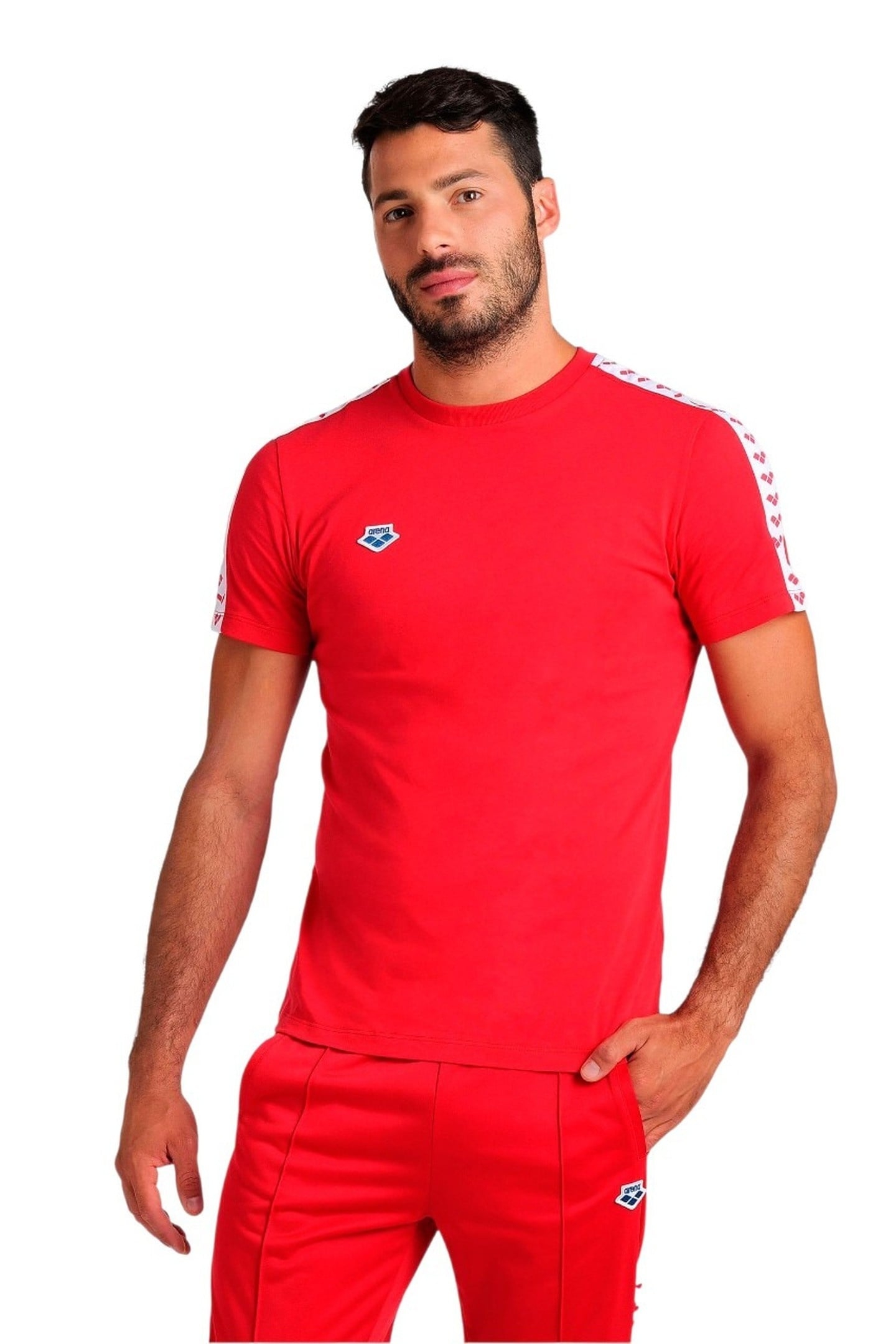 M T-SHIRT TEAM RED-WHITE-RED 1