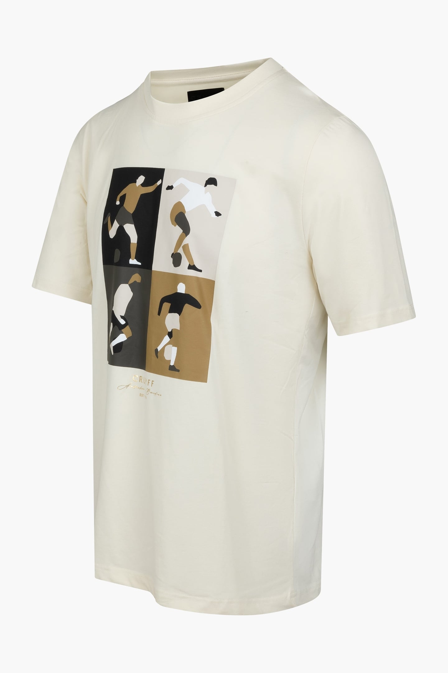 CRUYFF TURN TEE CREAM/GOLD 4