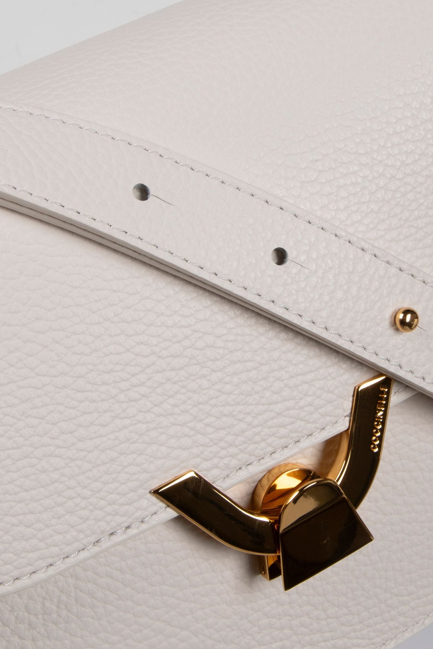 LEATHER CROSS BODY BAG IN CREAM 5