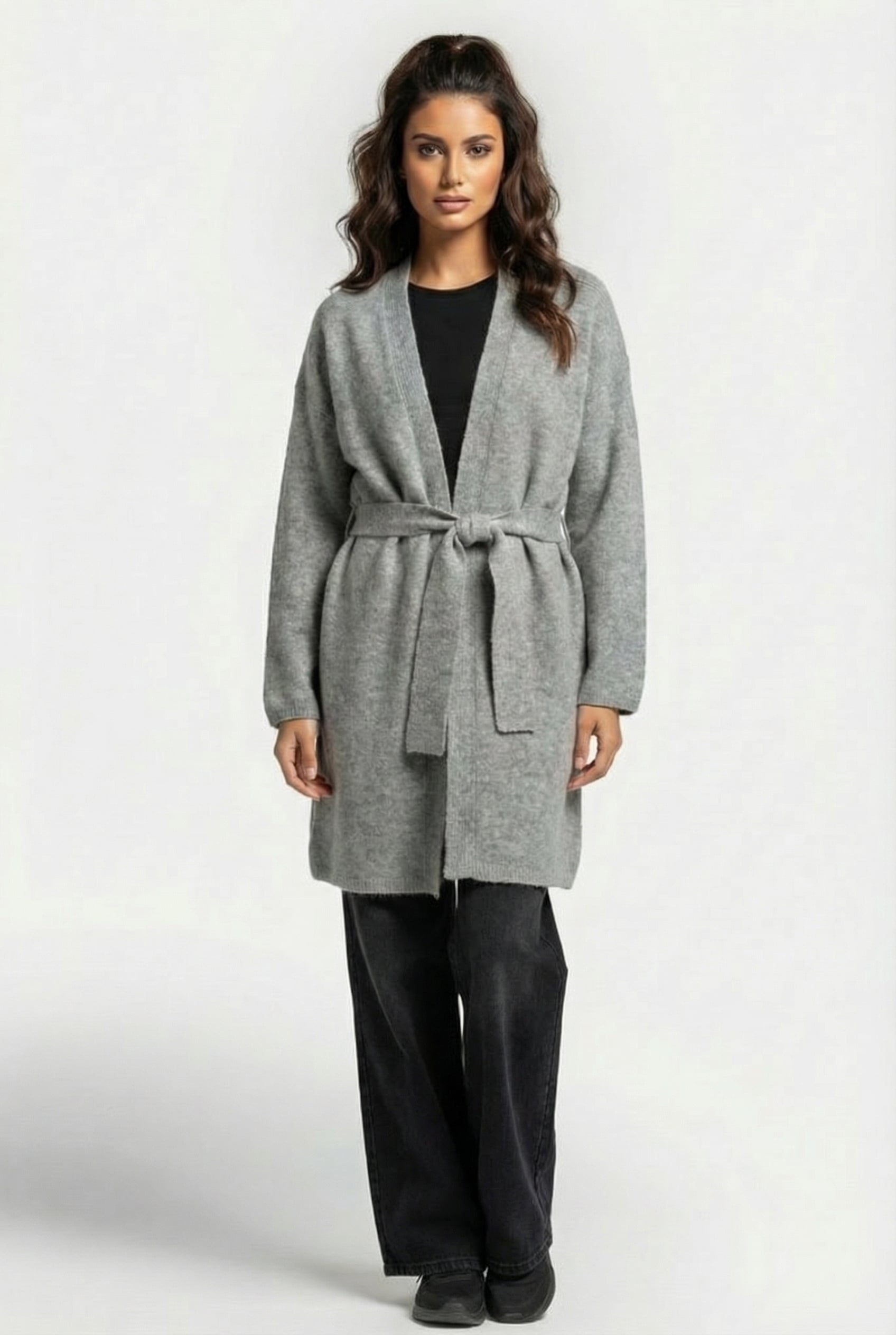 ULLA CARDIGAN LIGHT GREY 1