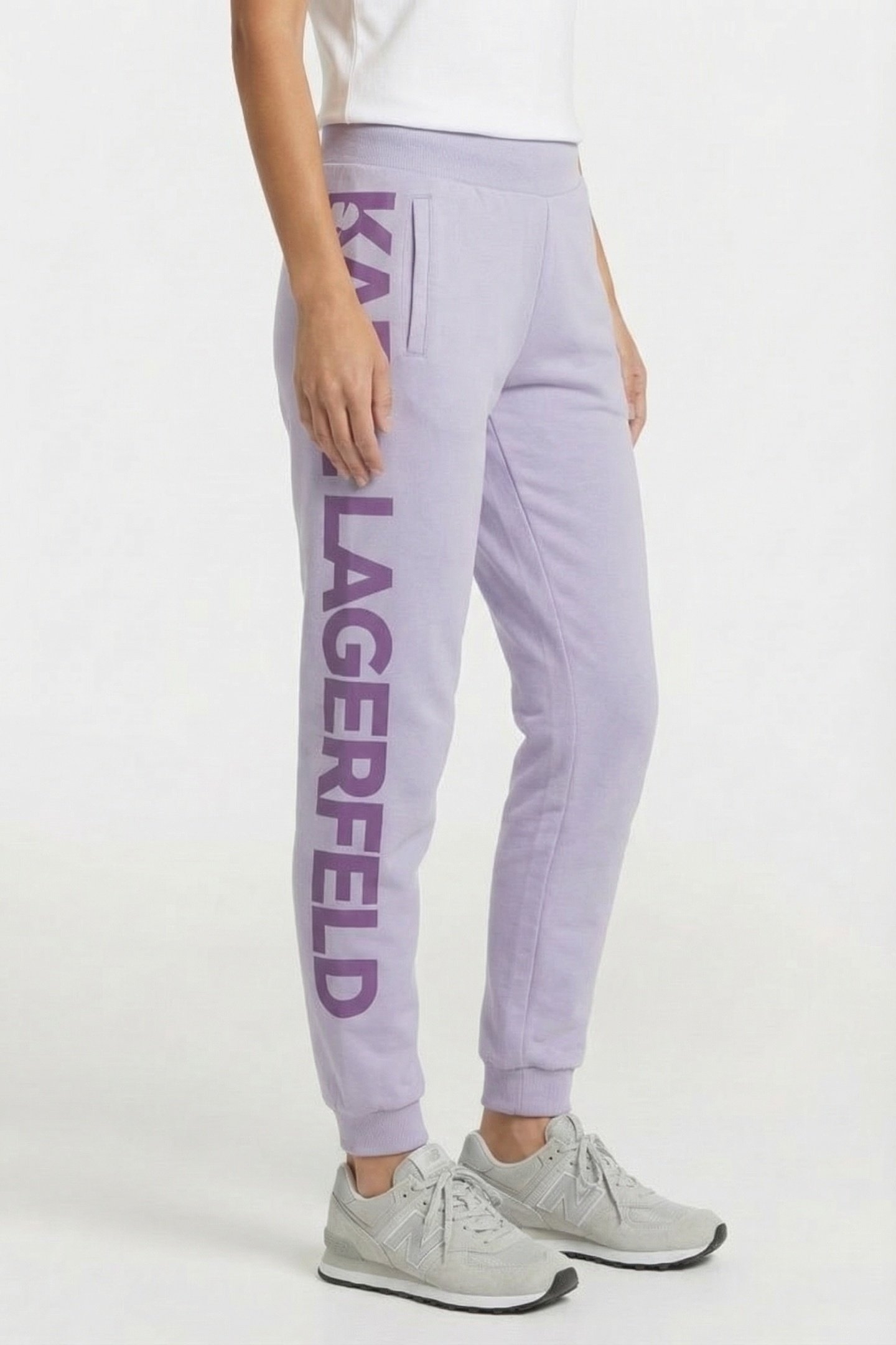 LAVENDER BIG LOGO SWEAT PANTS 3