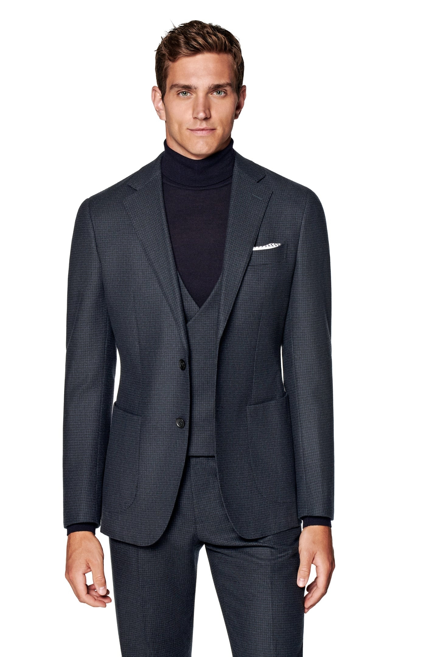 SUIT NAVY WOOL CASHMERE NAVY 5