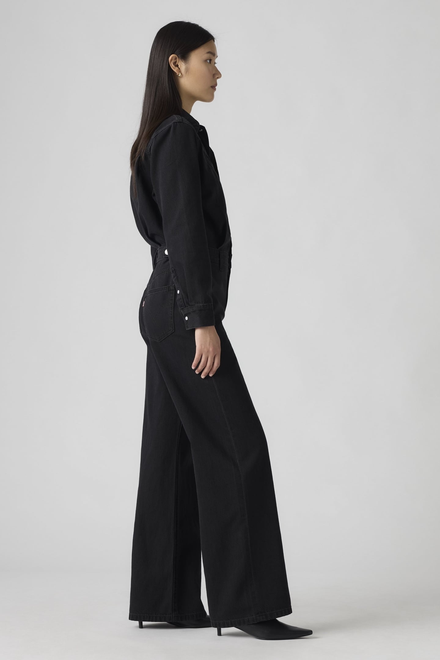 RINOA WIDE LEG LIGHTWEIGHT JUMPSUIT BLACK 4