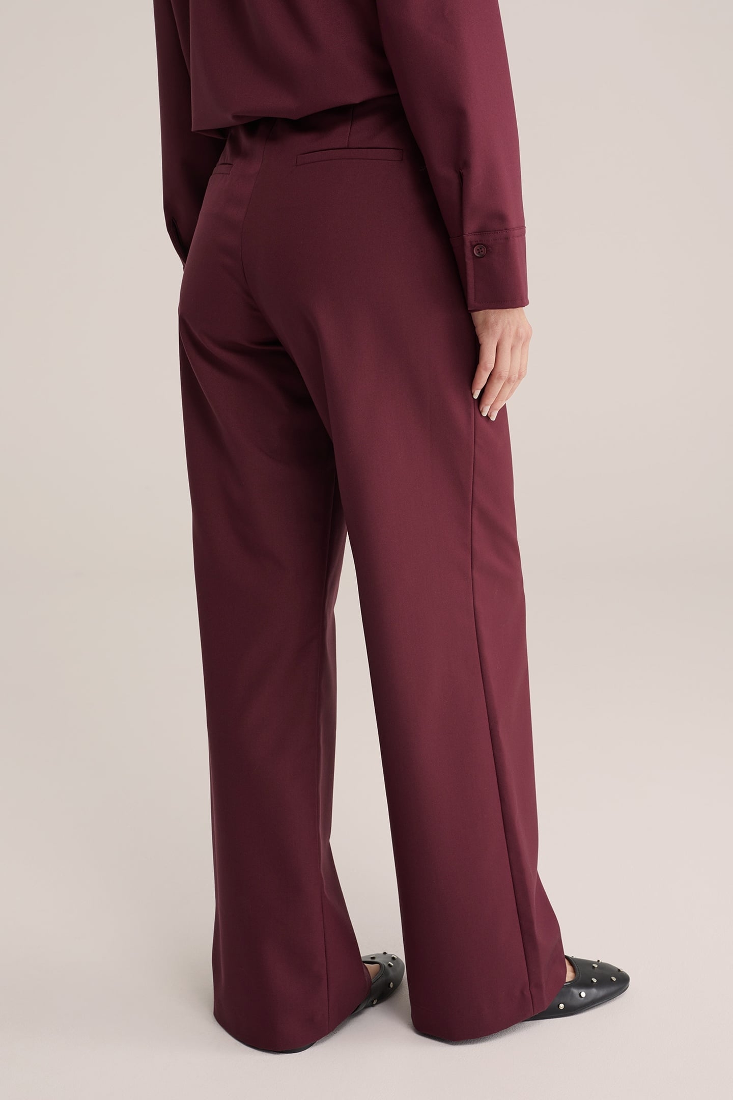 TROUSER BURGUNDY RED 2