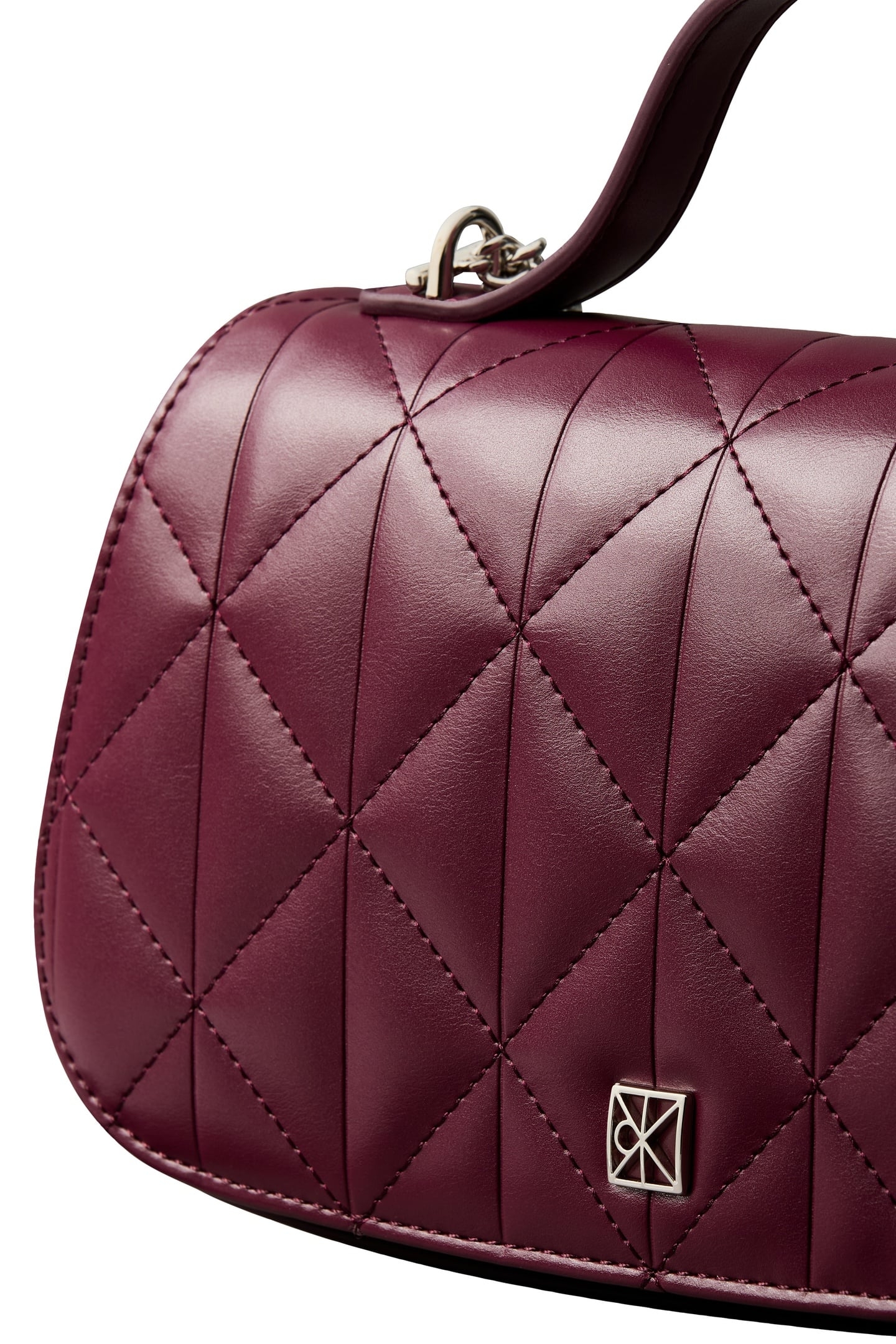 QUILTED TOP HANDLE CHAIN BAG ALLURING PINK 4