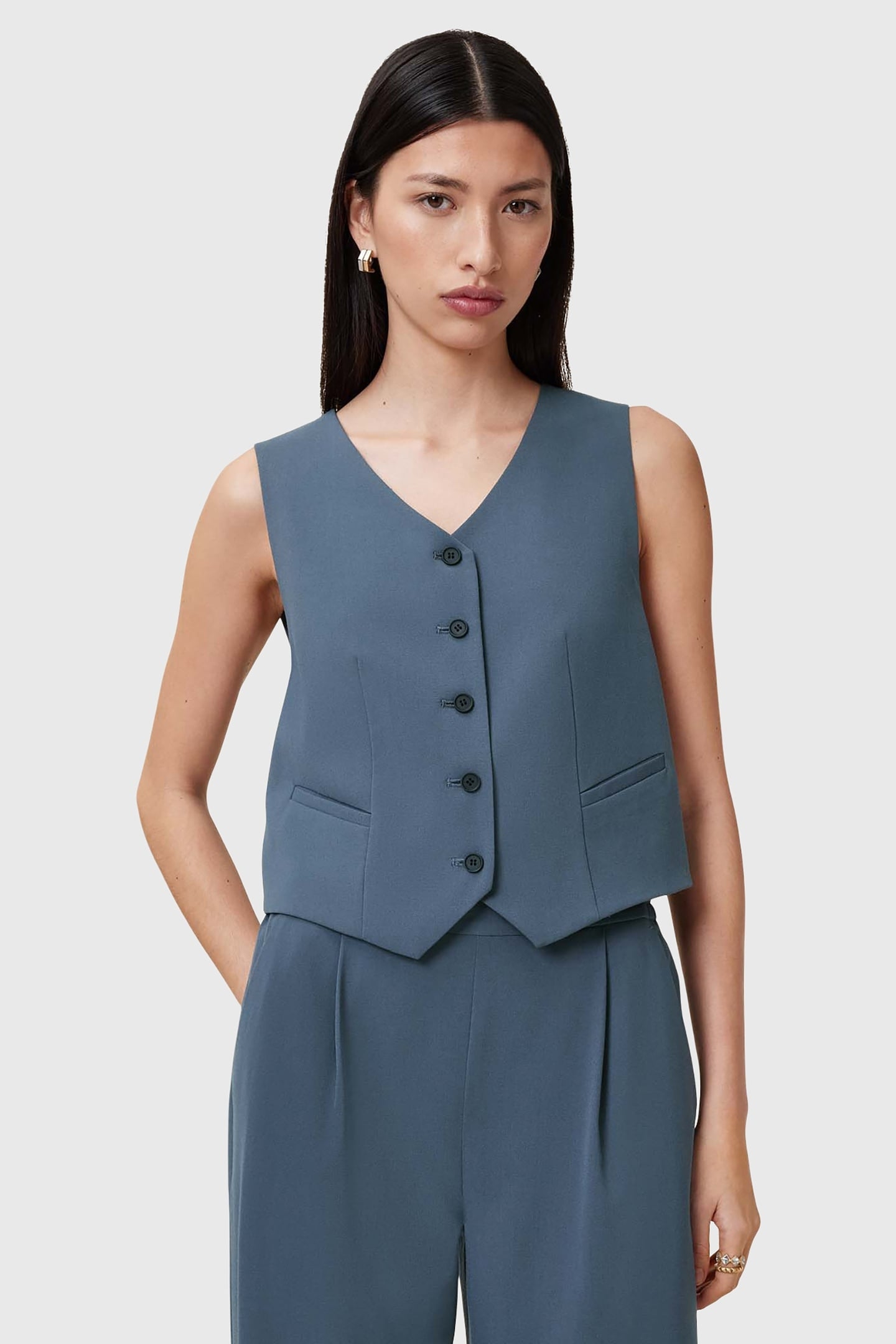 ALEIDA TRI WAISTCOAT TURBULENCE GREY 1