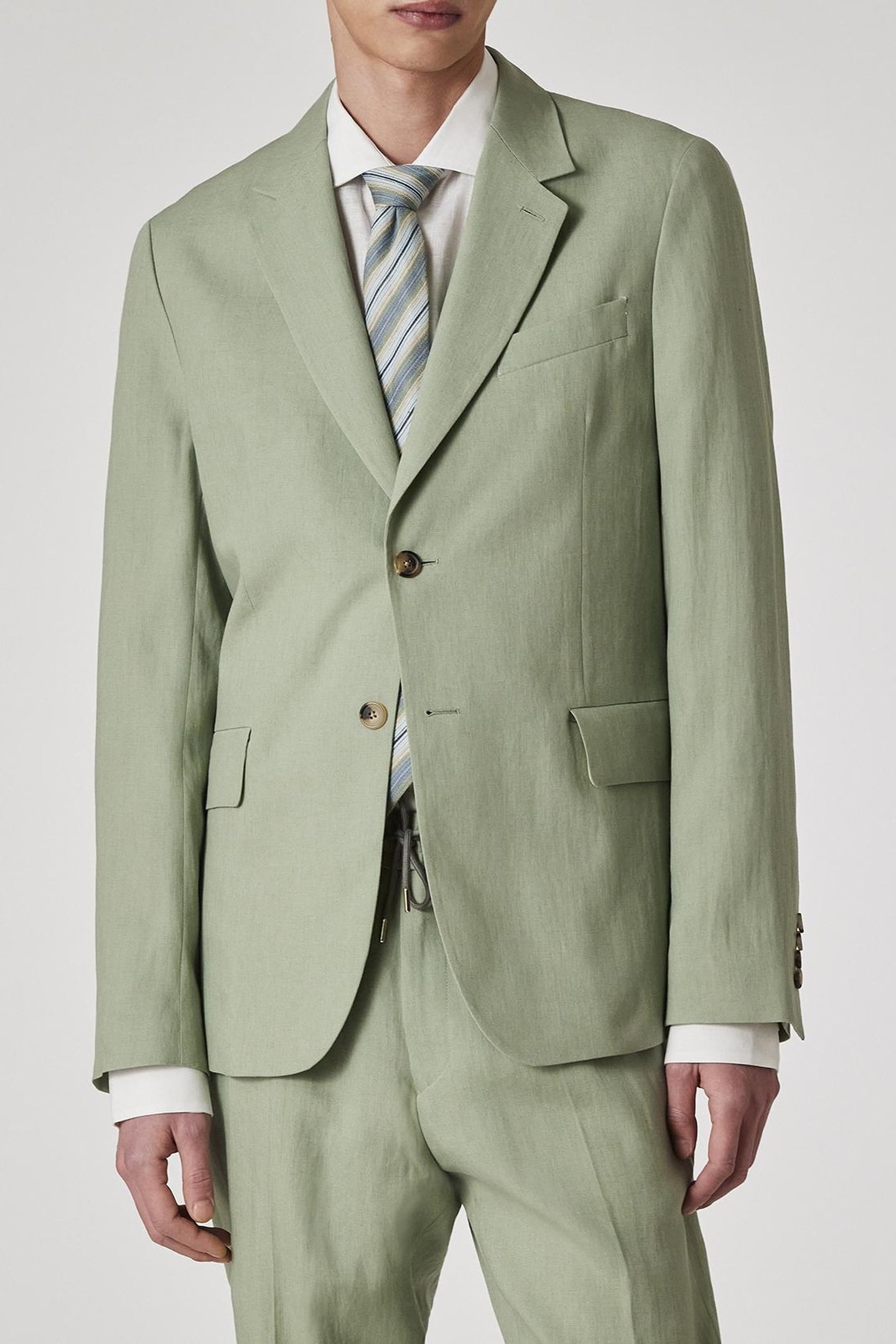 2 BUTTON JACKET LT GREYISH GREEN 1