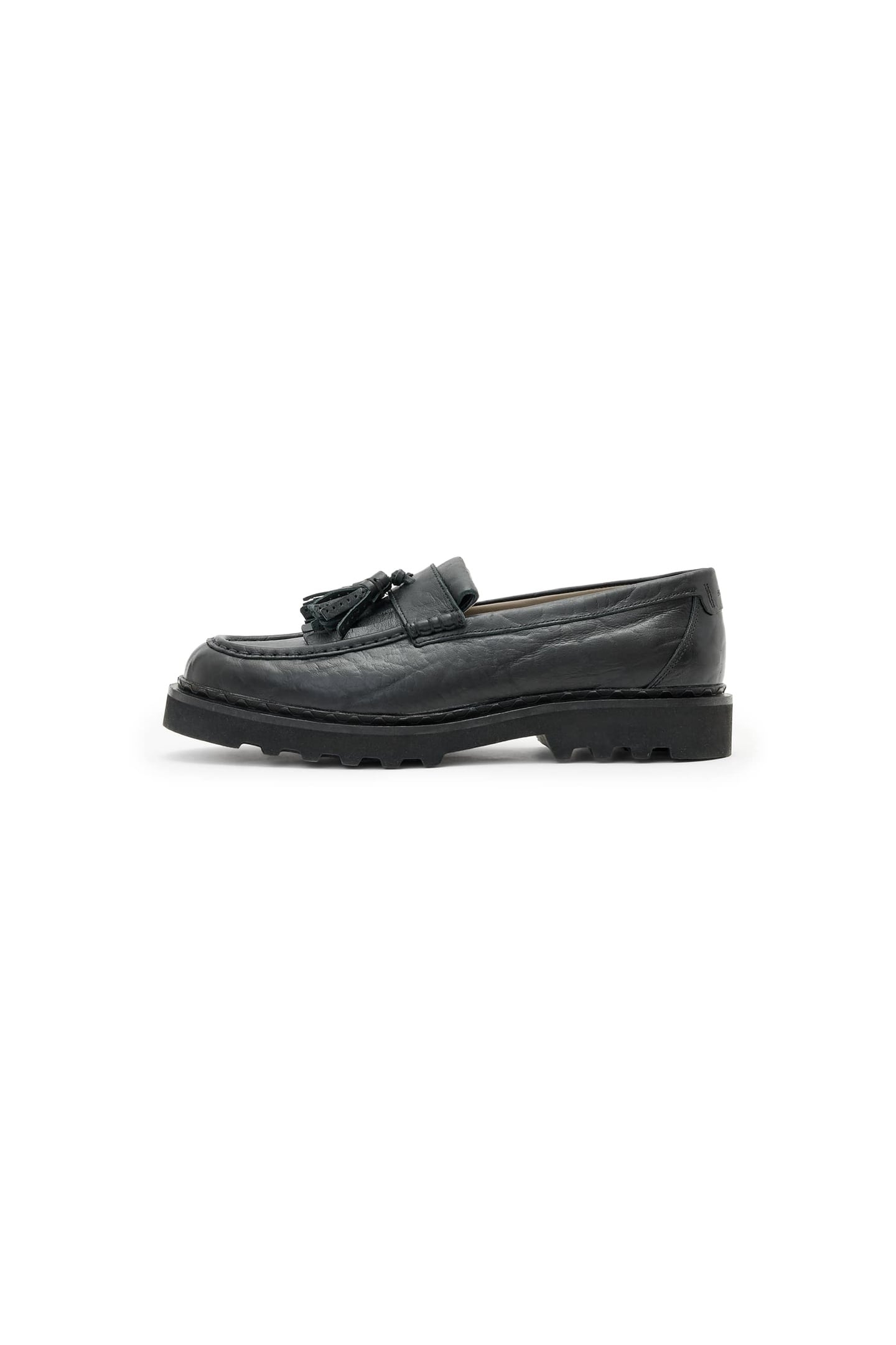 SKIFF TASSEL LOAFER BLACK GRAIN 1