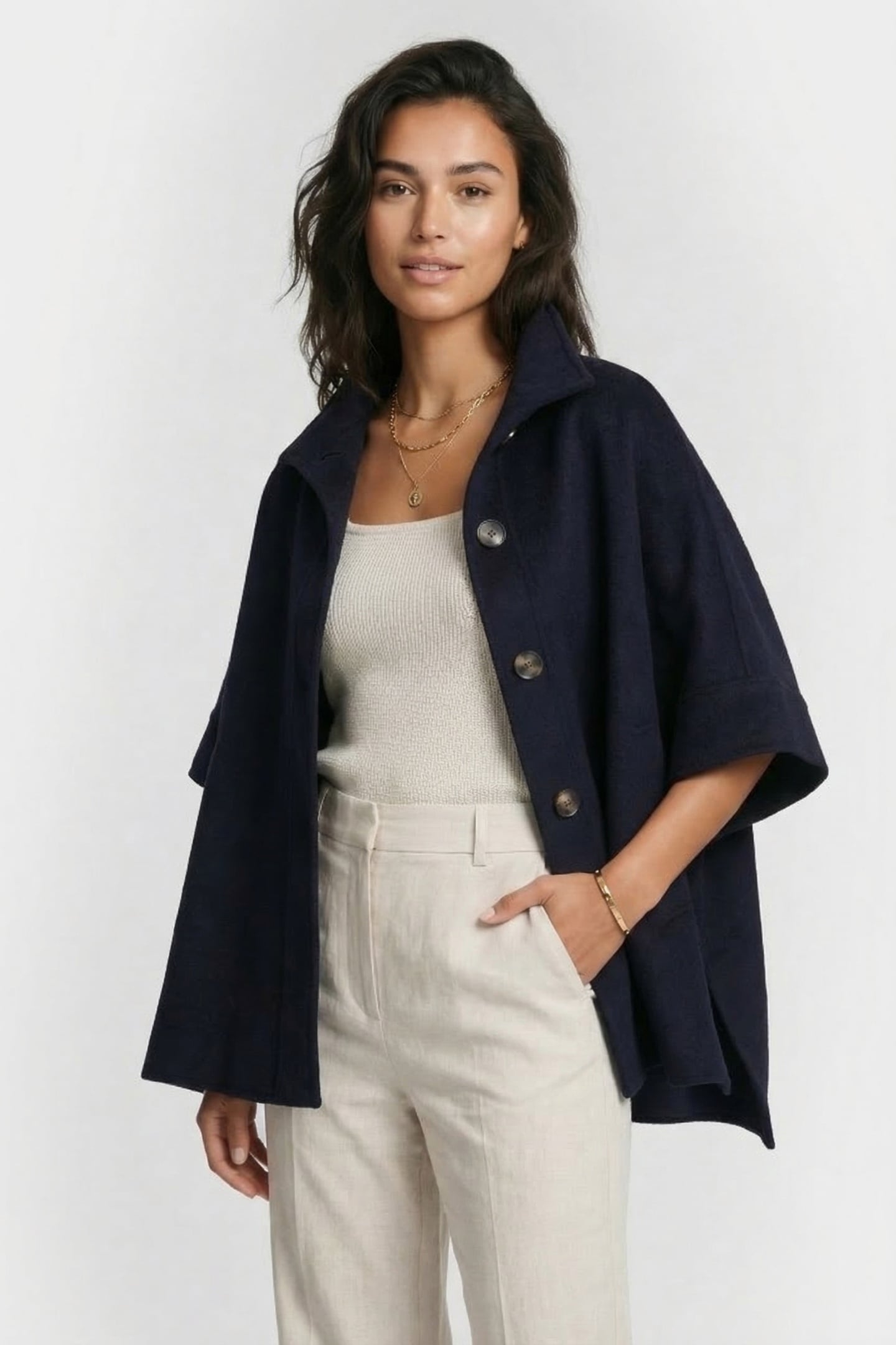 IVY WOOL JACKET NAVY 1