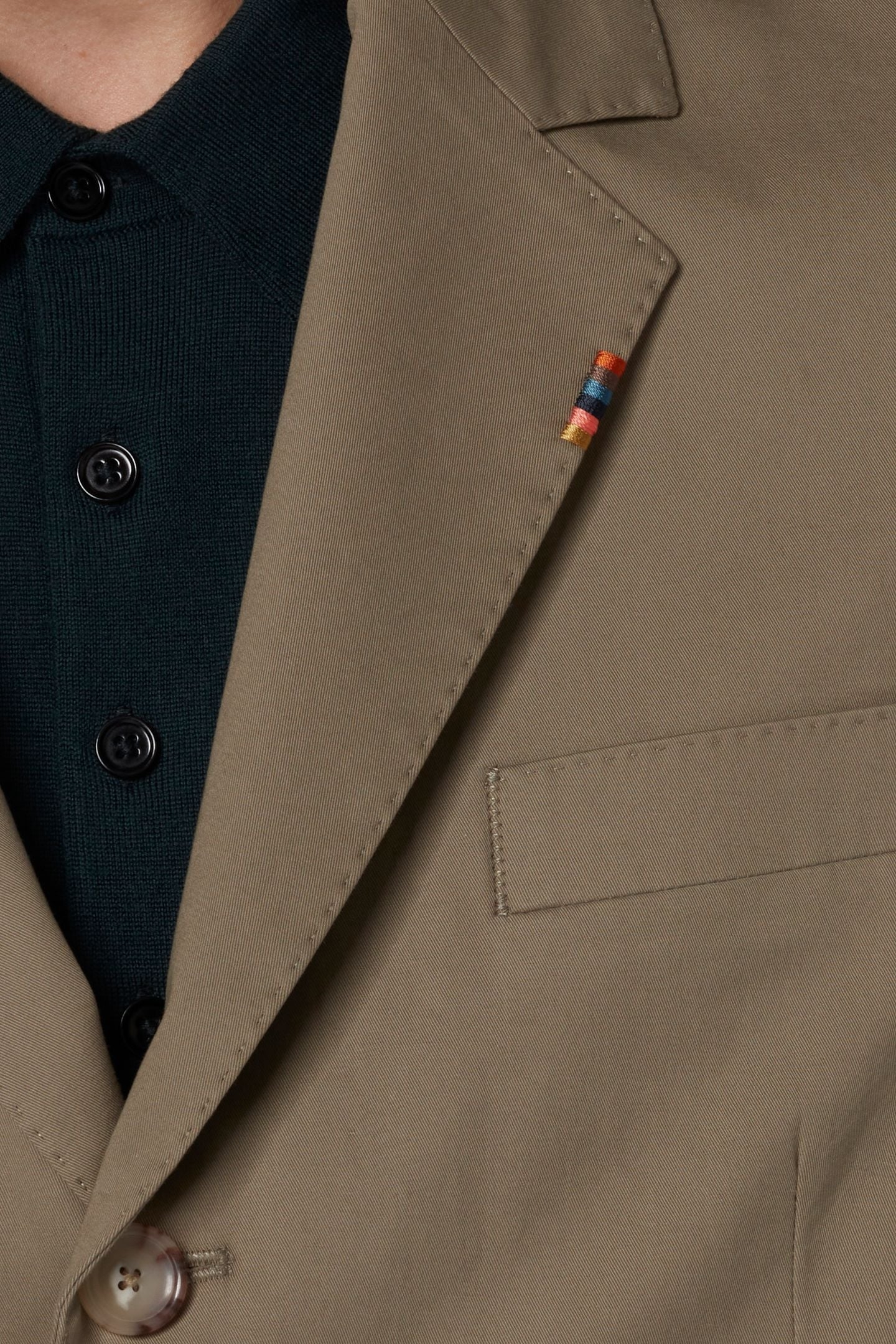 2BTN SB JACKET KHAKI 3