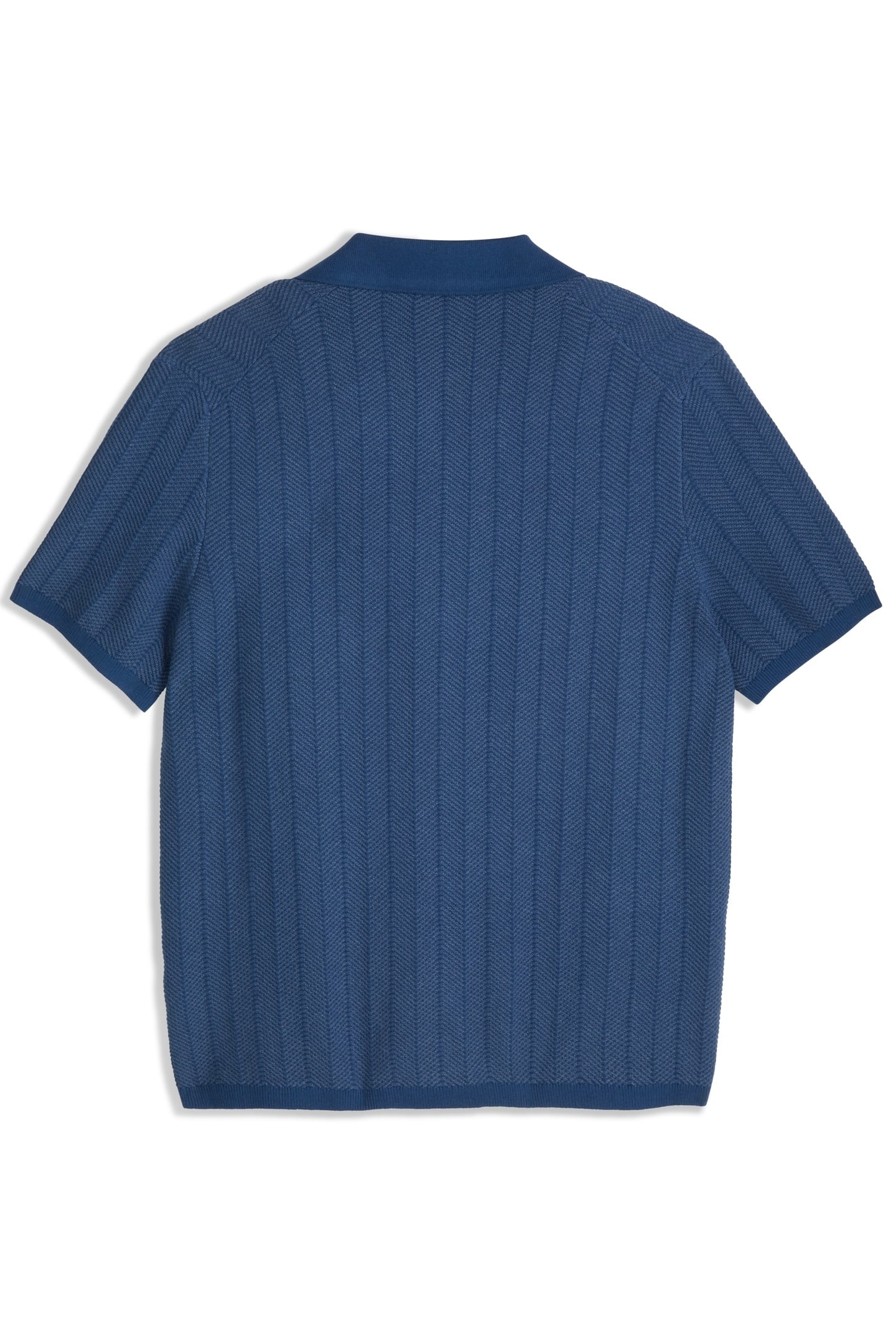 BUTTON FRONT SWEATER TOP DARK DENIM 2