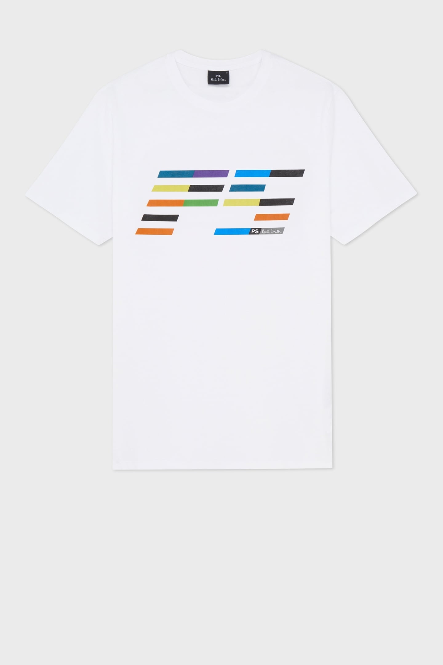 REG FIT SS TSHIRT PS SLANT LOGO WHITE 1