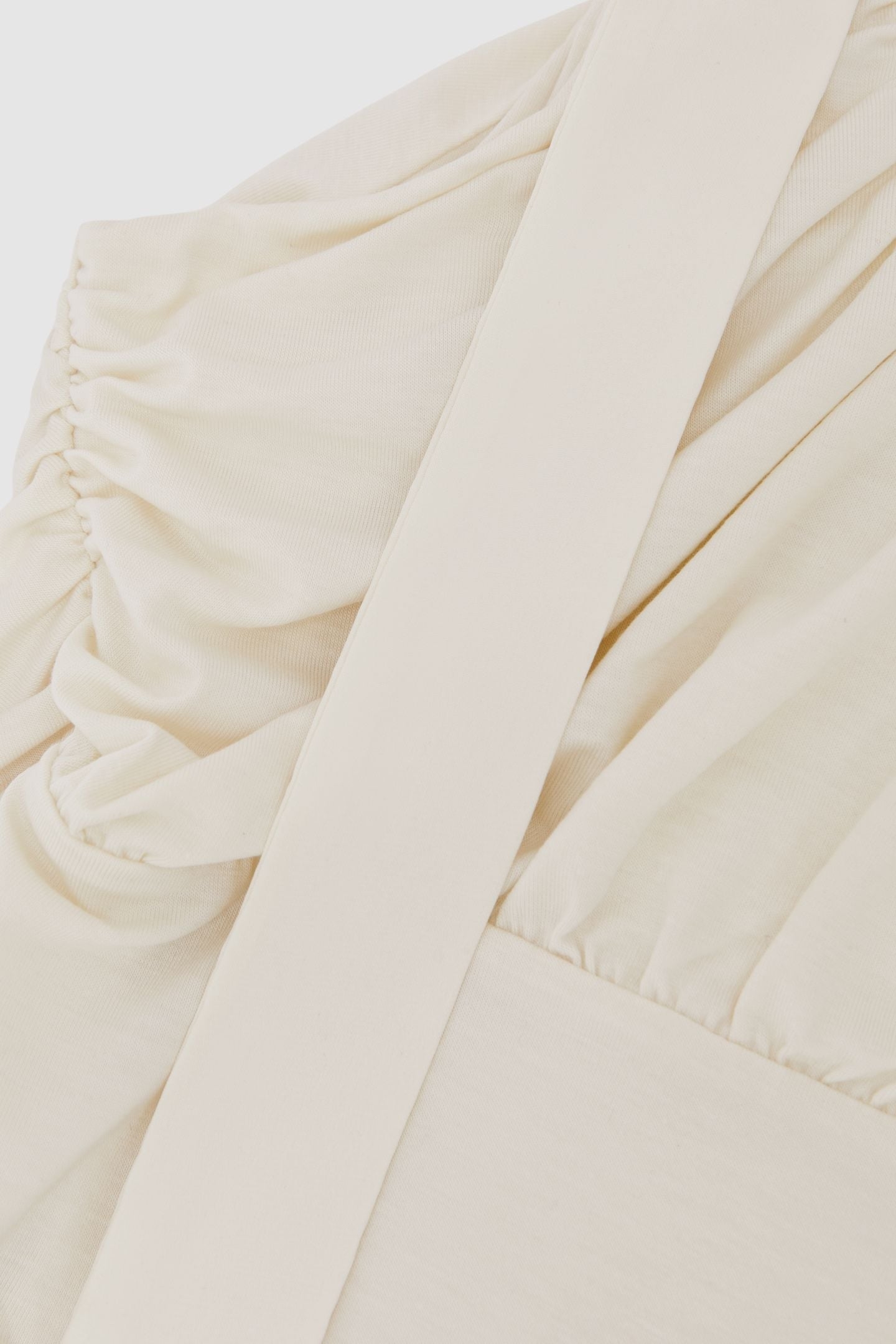 RUCHED VEST IVORY 6