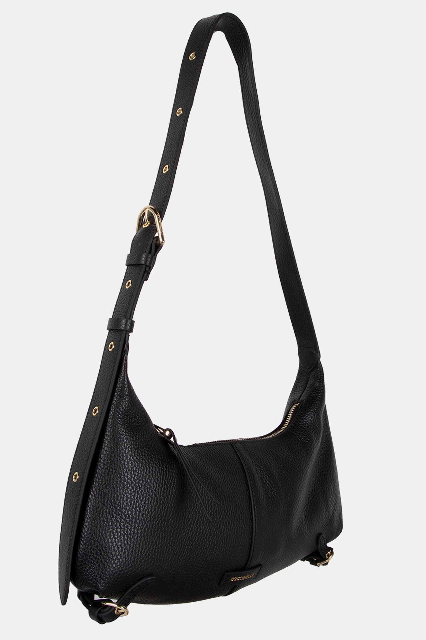 LEATHER SHOULDER BAG WIN BLACK 3