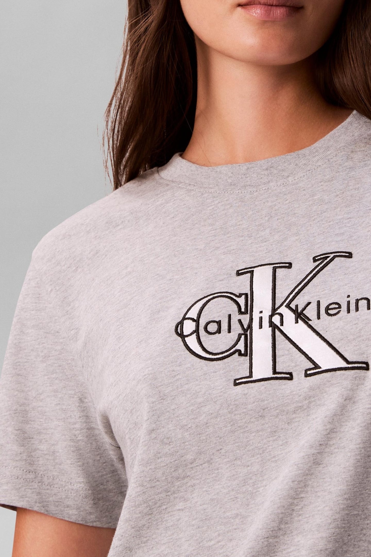 SS CLASSIC MONOLOGO TEE BC06 GREY HEATHER 6