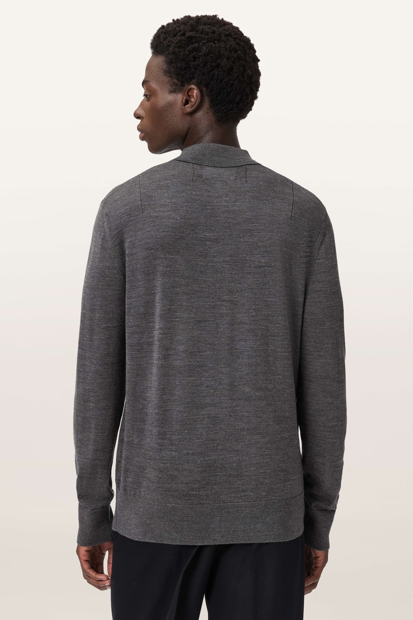 LVER MERINO LS POLO MONUMENT GREY 2