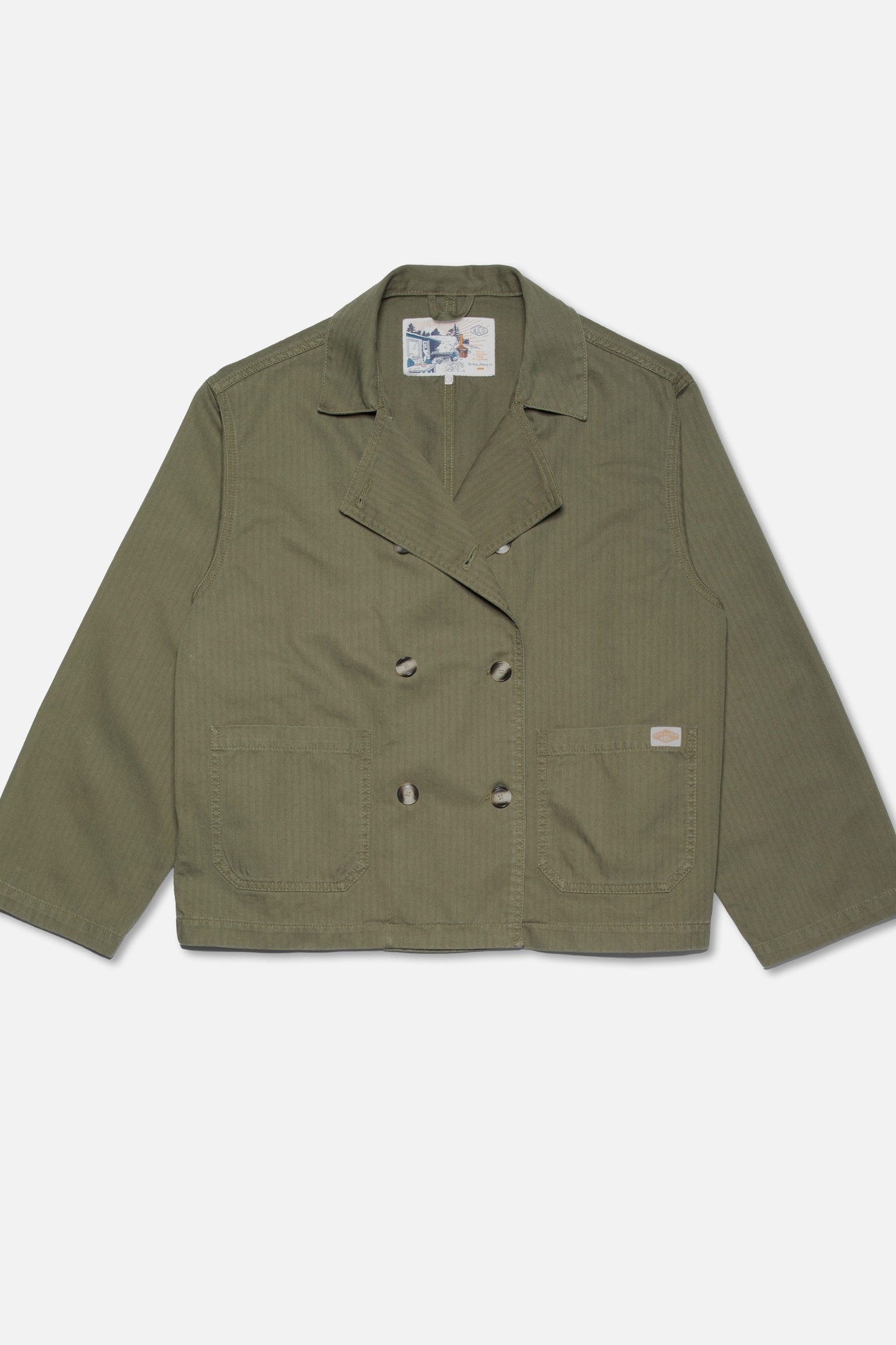 BIBBI WORKWEAR JACKET OLIVE 3