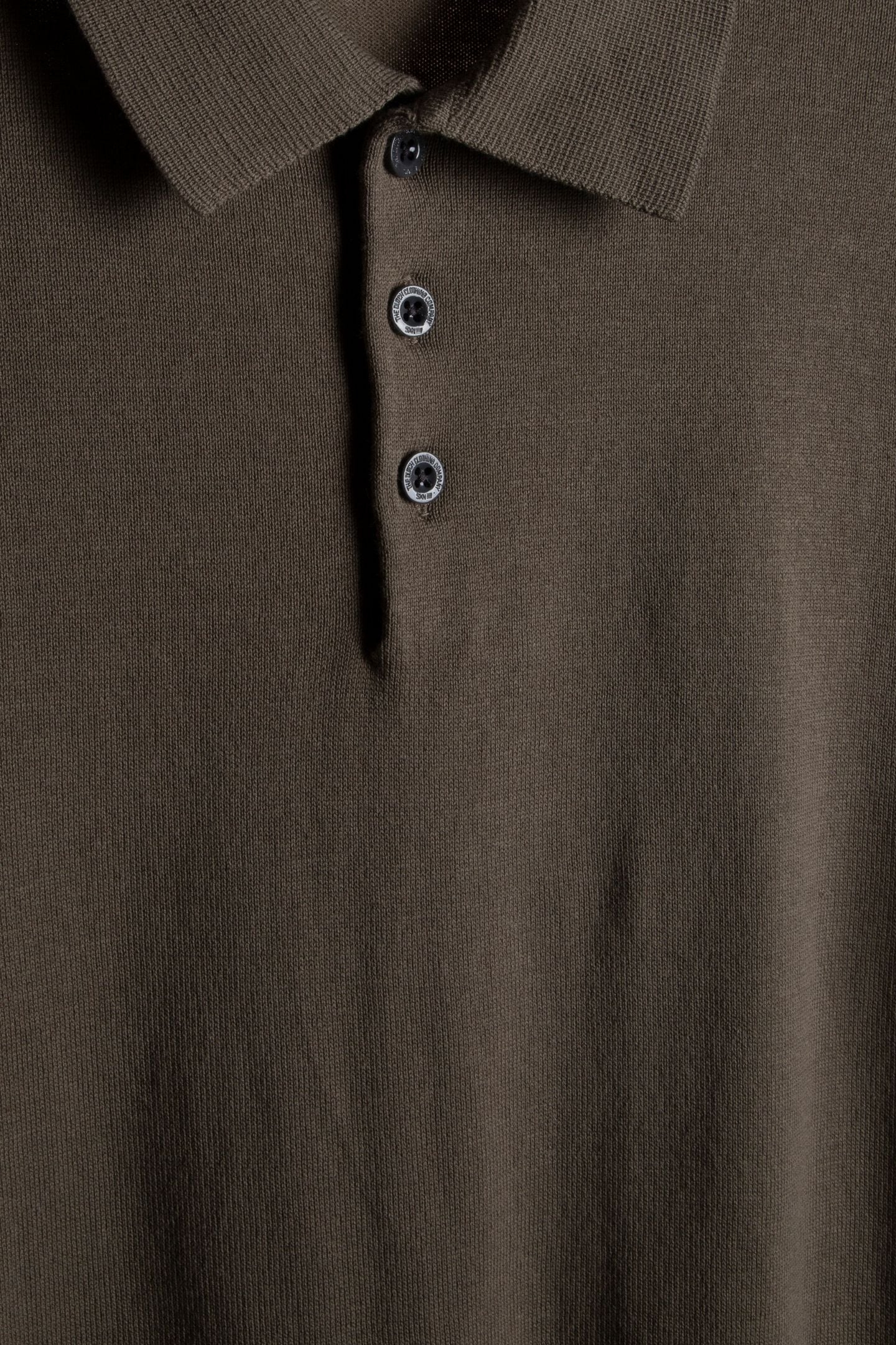 PULLOVER SHORT SLEEVE POLO BUTTON SOLID DARK MOSS 6