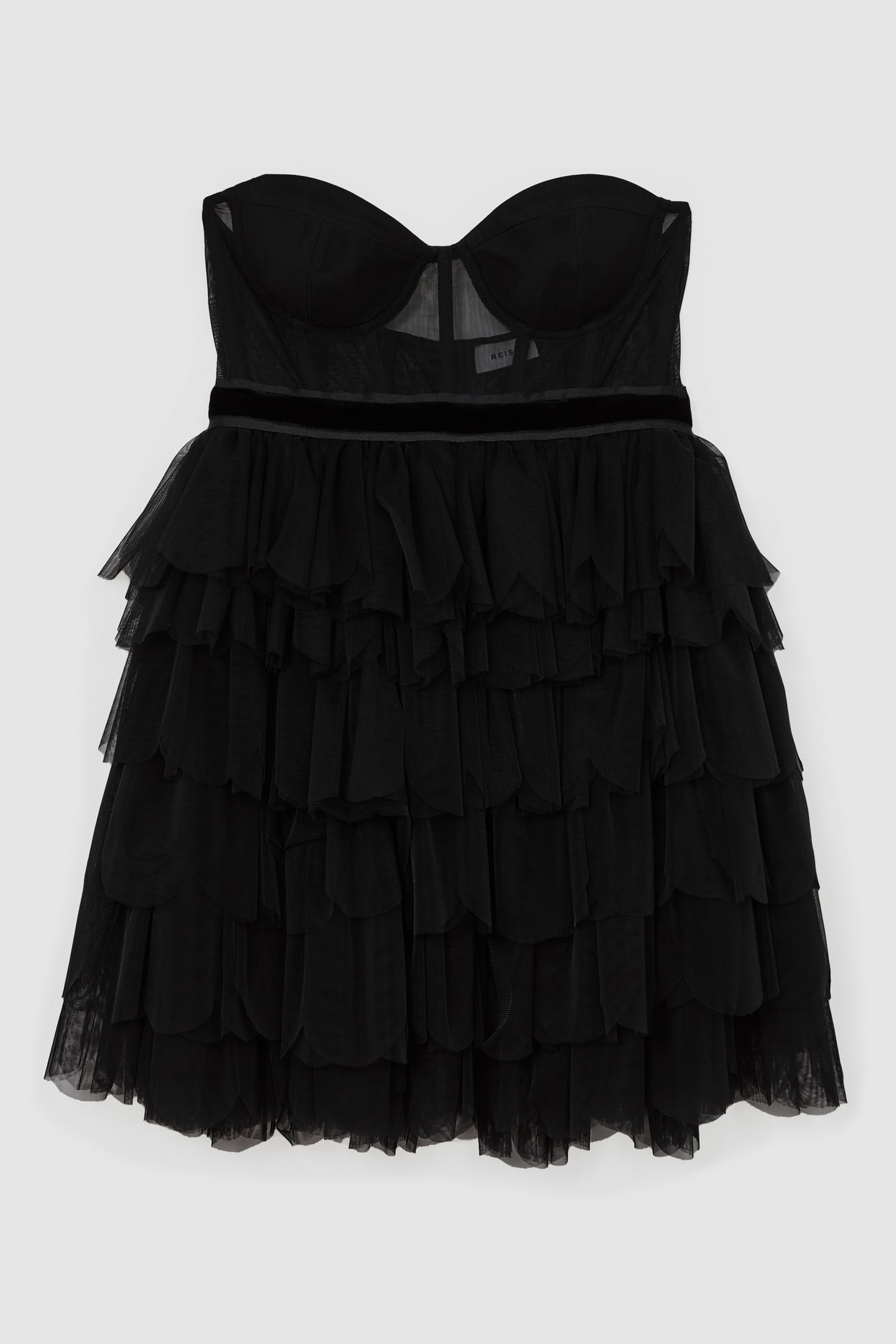 TULLE MINI DRESS BLACK 7