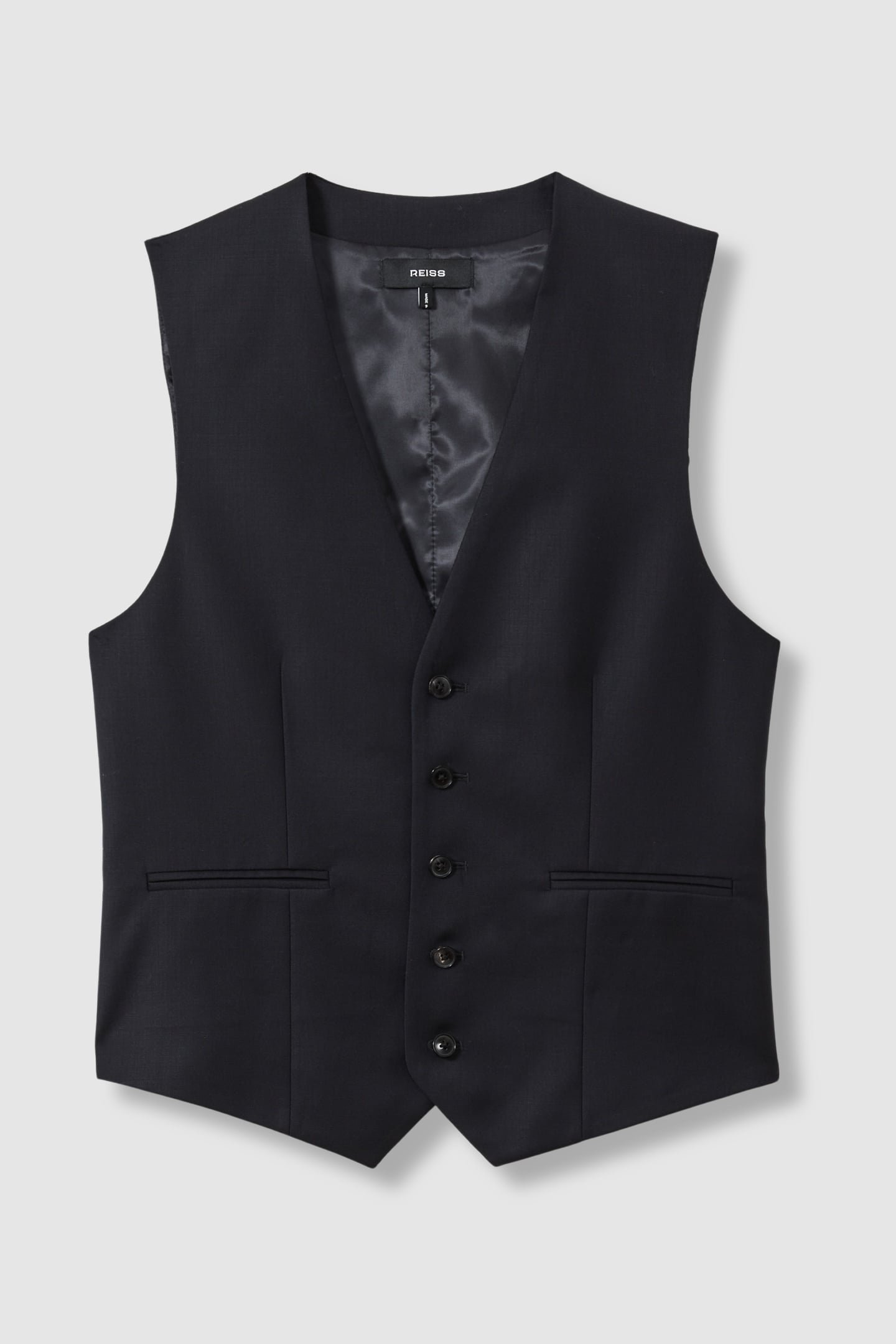 PLAIN WEAVE WAISTCOAT NAVY 4