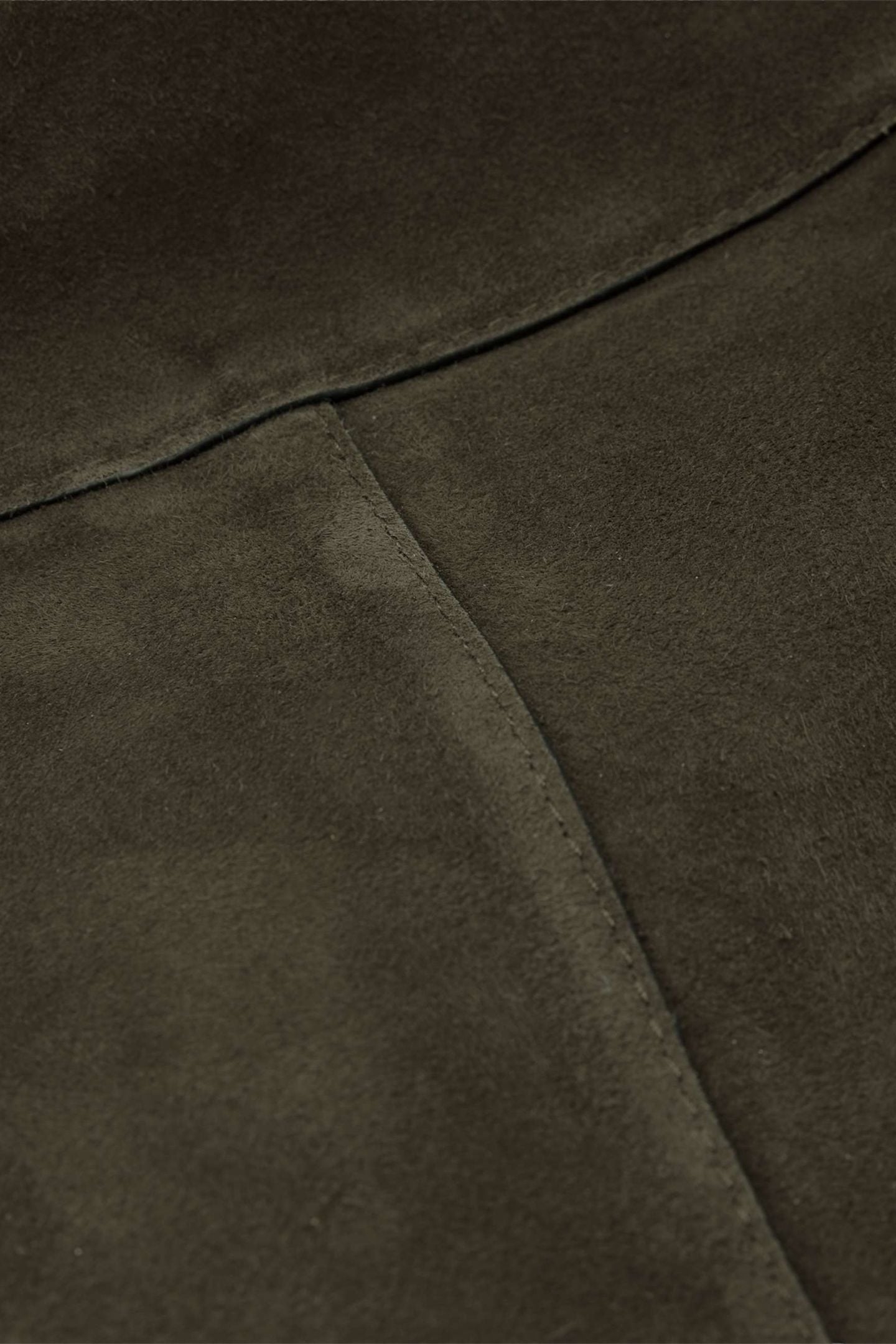 LUNA SUEDE SHLDR BAG OLIVE GREEN 5