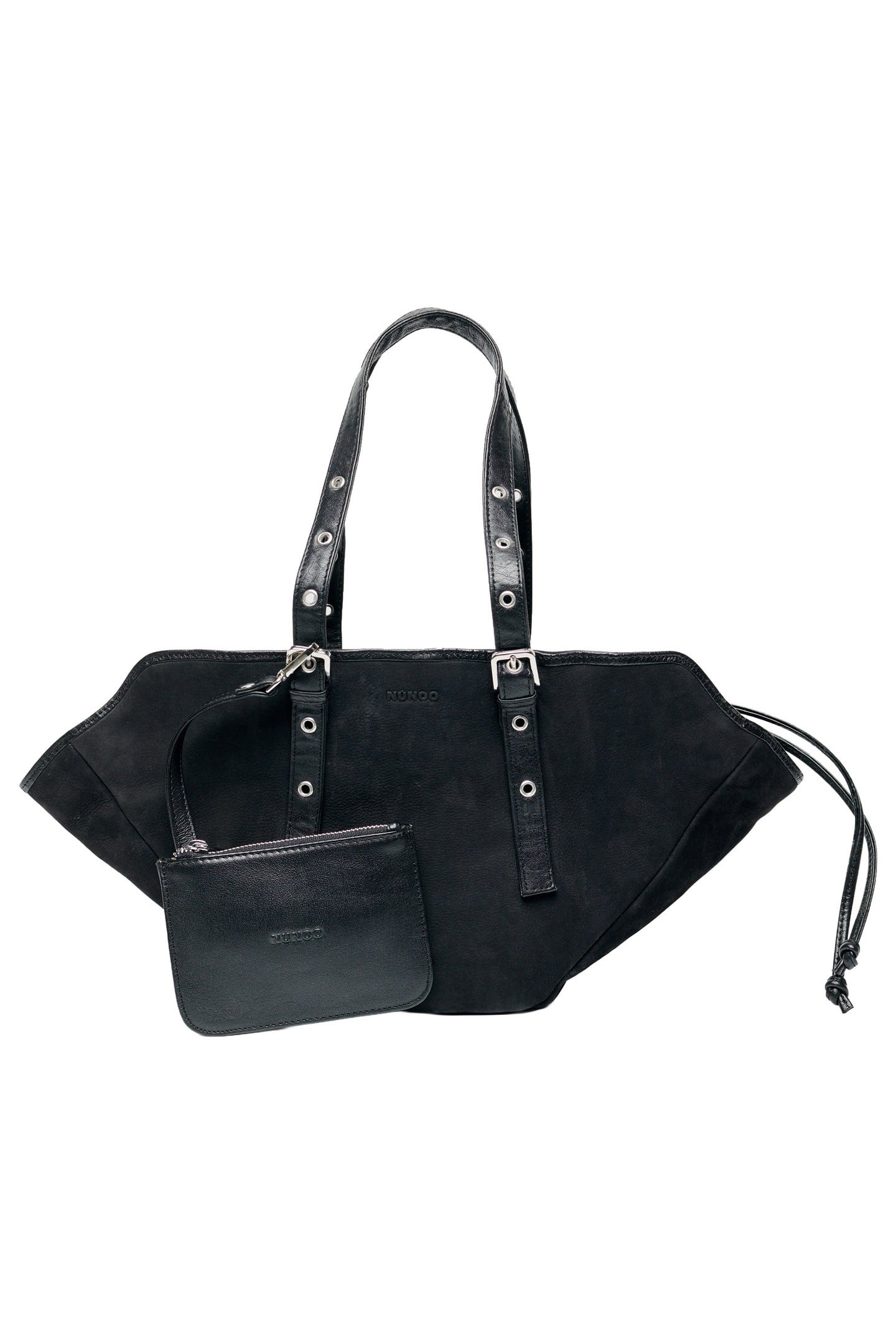 SMALL NORA NUBUCK BLACK 1