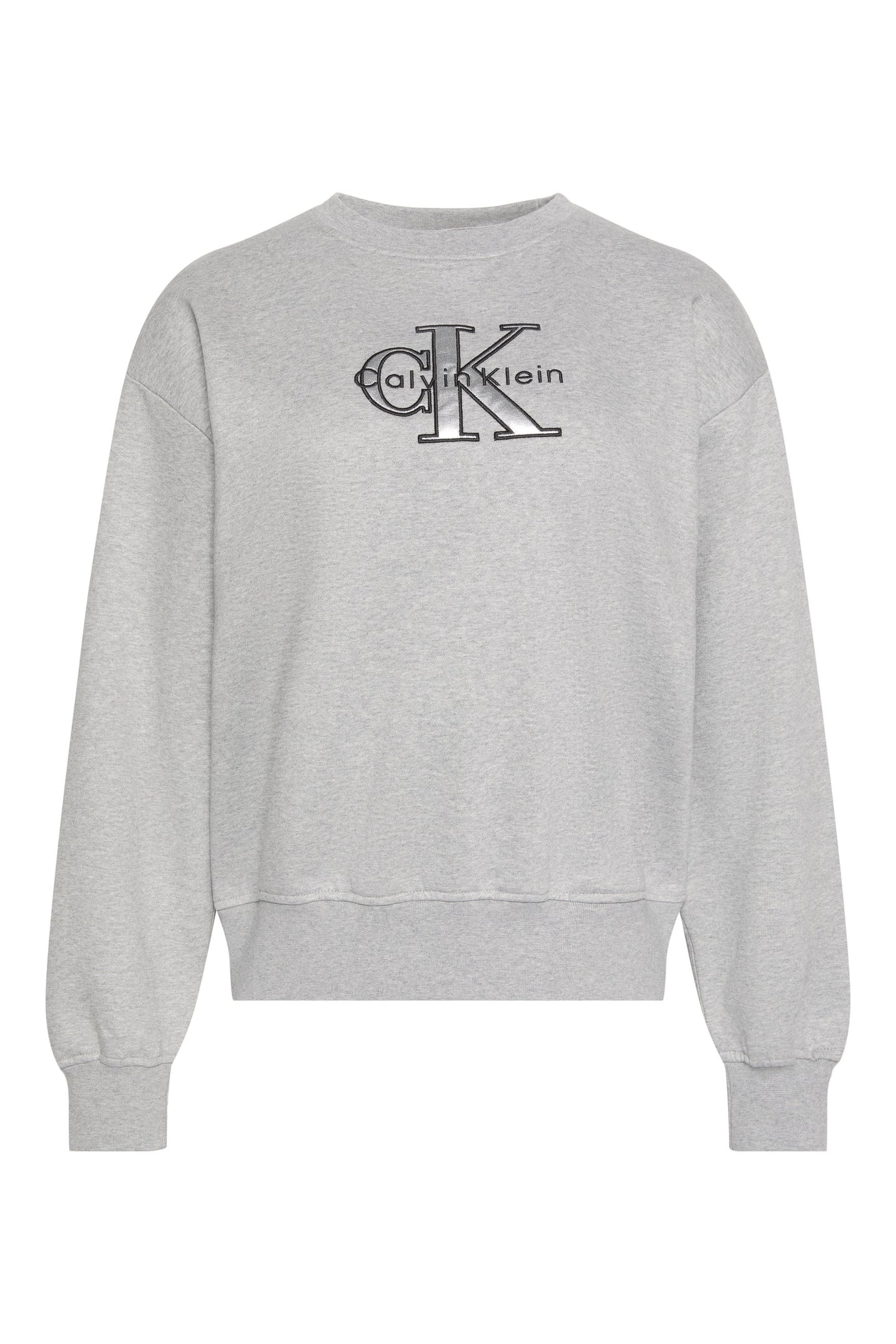 LS FOIL MONOLOGO SWEATSHIRT HEROIC GREY HEATHER 6