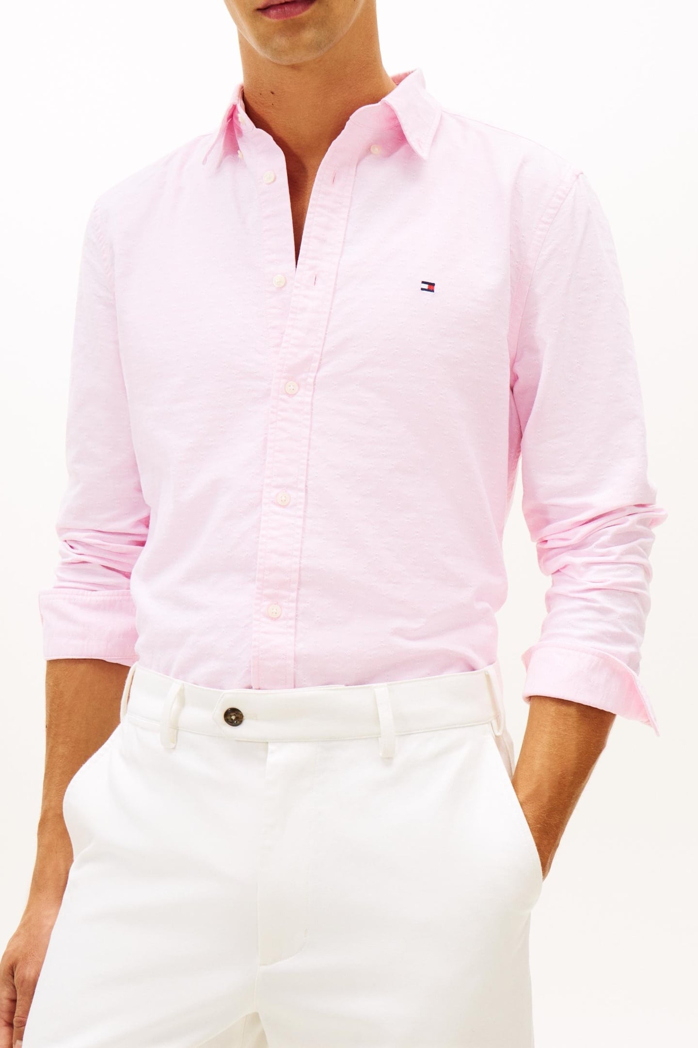 OXFORD DOBBY REGULAR FIT SHIRT ROSE PETAL/ALLOVER 1