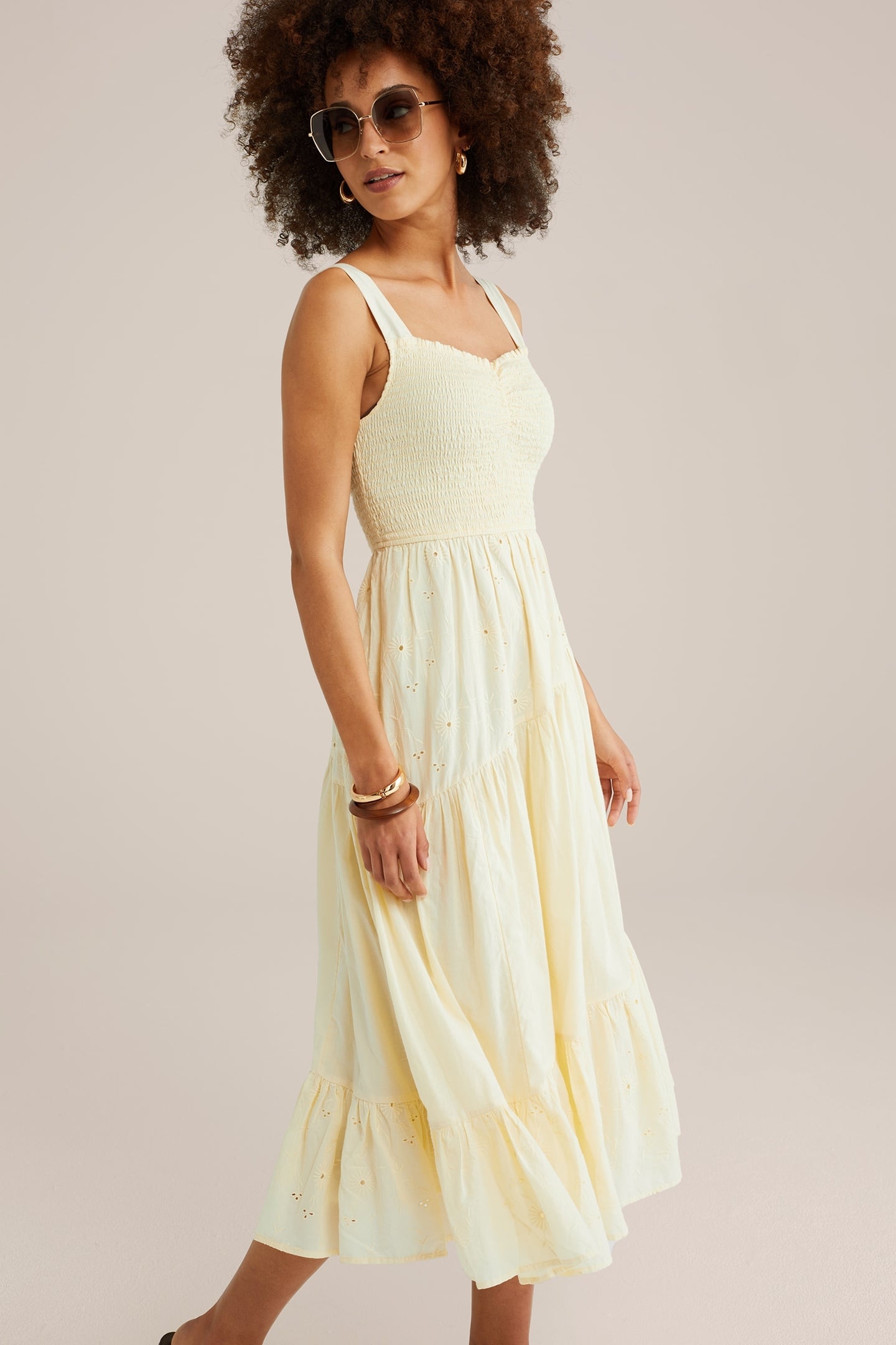 DRESS MAXI LENGTH LIGHT YELLOW 3