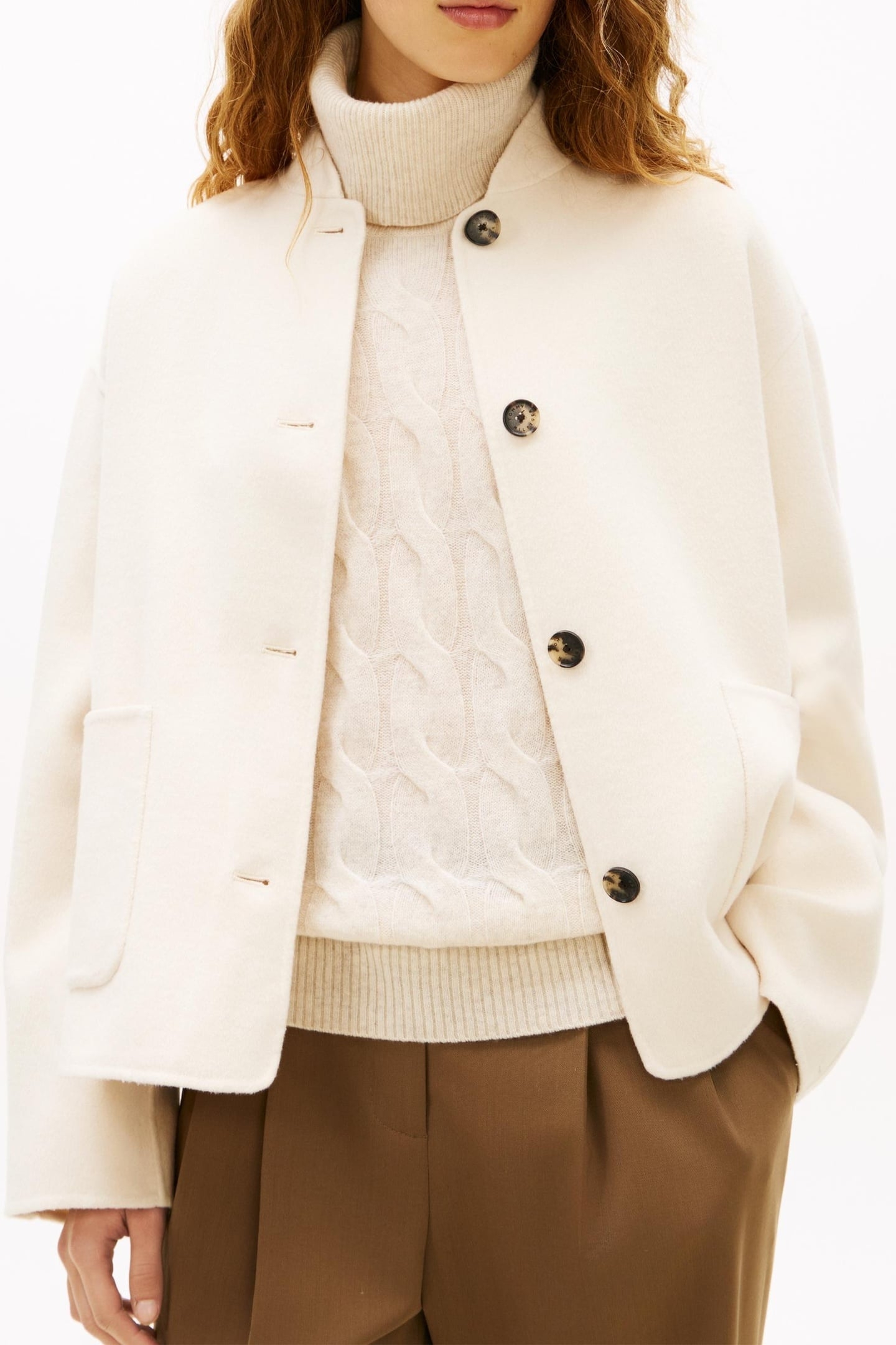 WOOL SHORT BOMBER JACKET CALICO 4