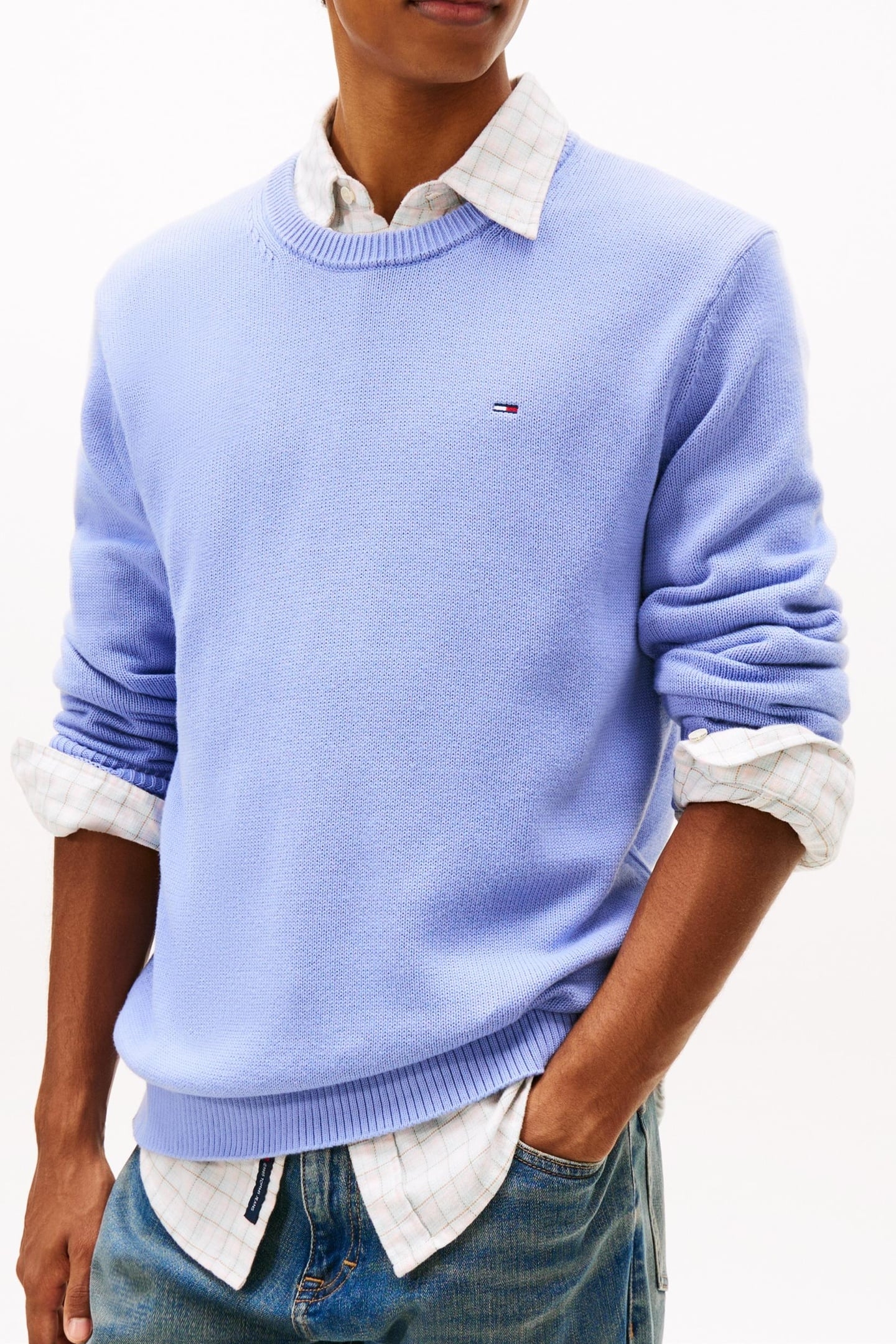 SLIM ESSENTIAL SWEATER NORDIC IRIS 3