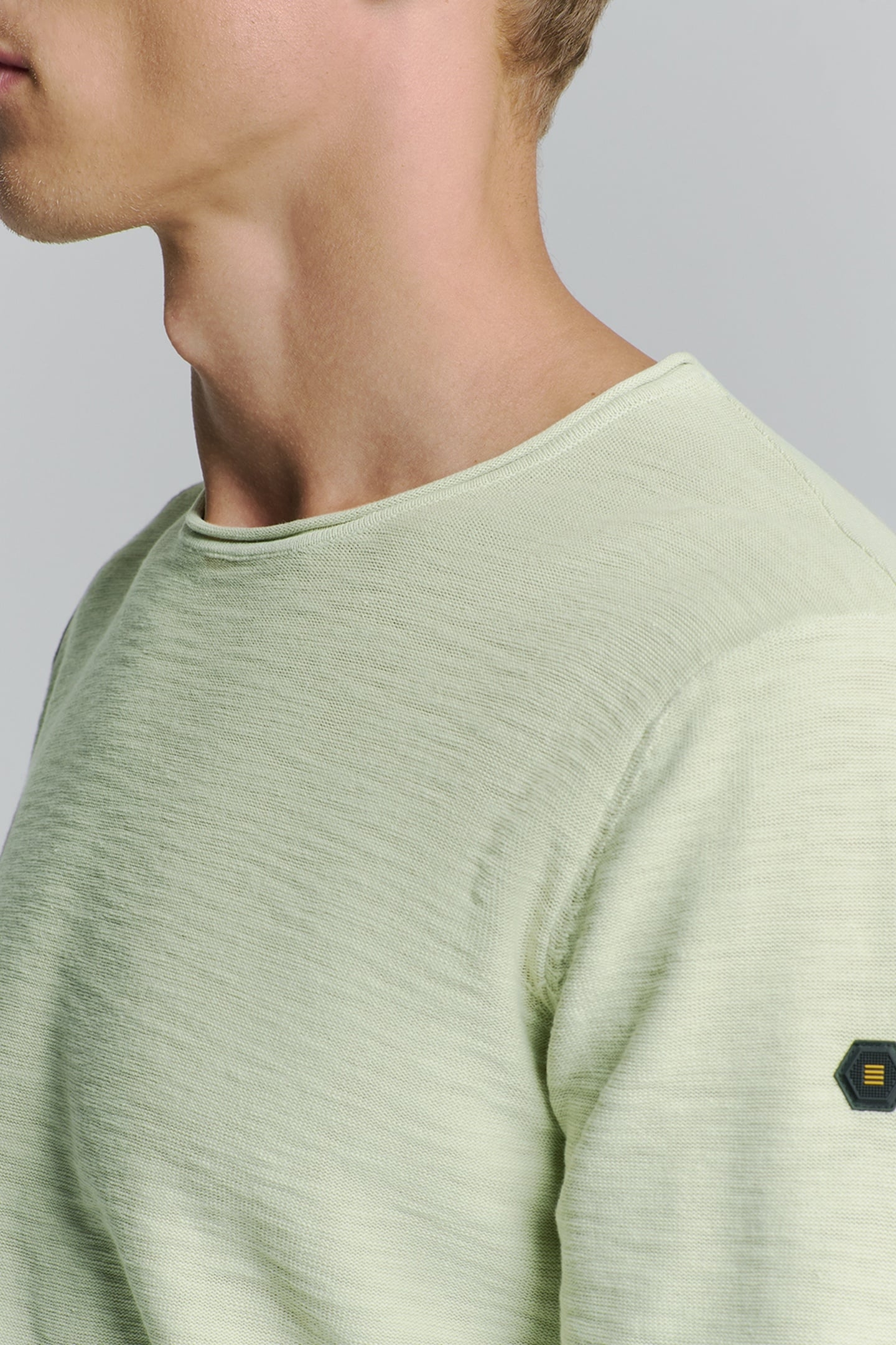 PULLOVER CREWNECK GARMENT DYED + STONE WASHED MINT 6