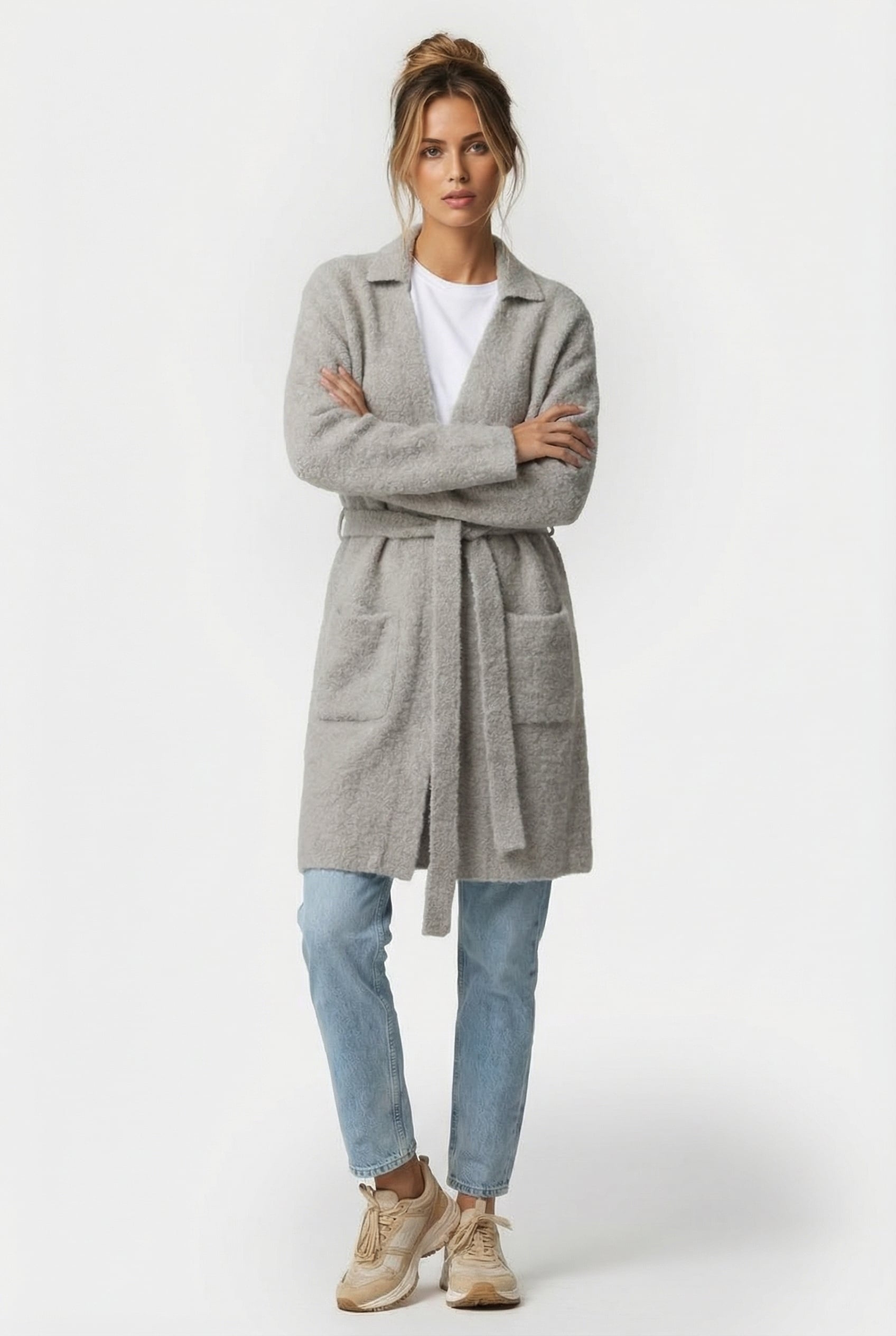 ONNA CARDIGAN GREIGE 1